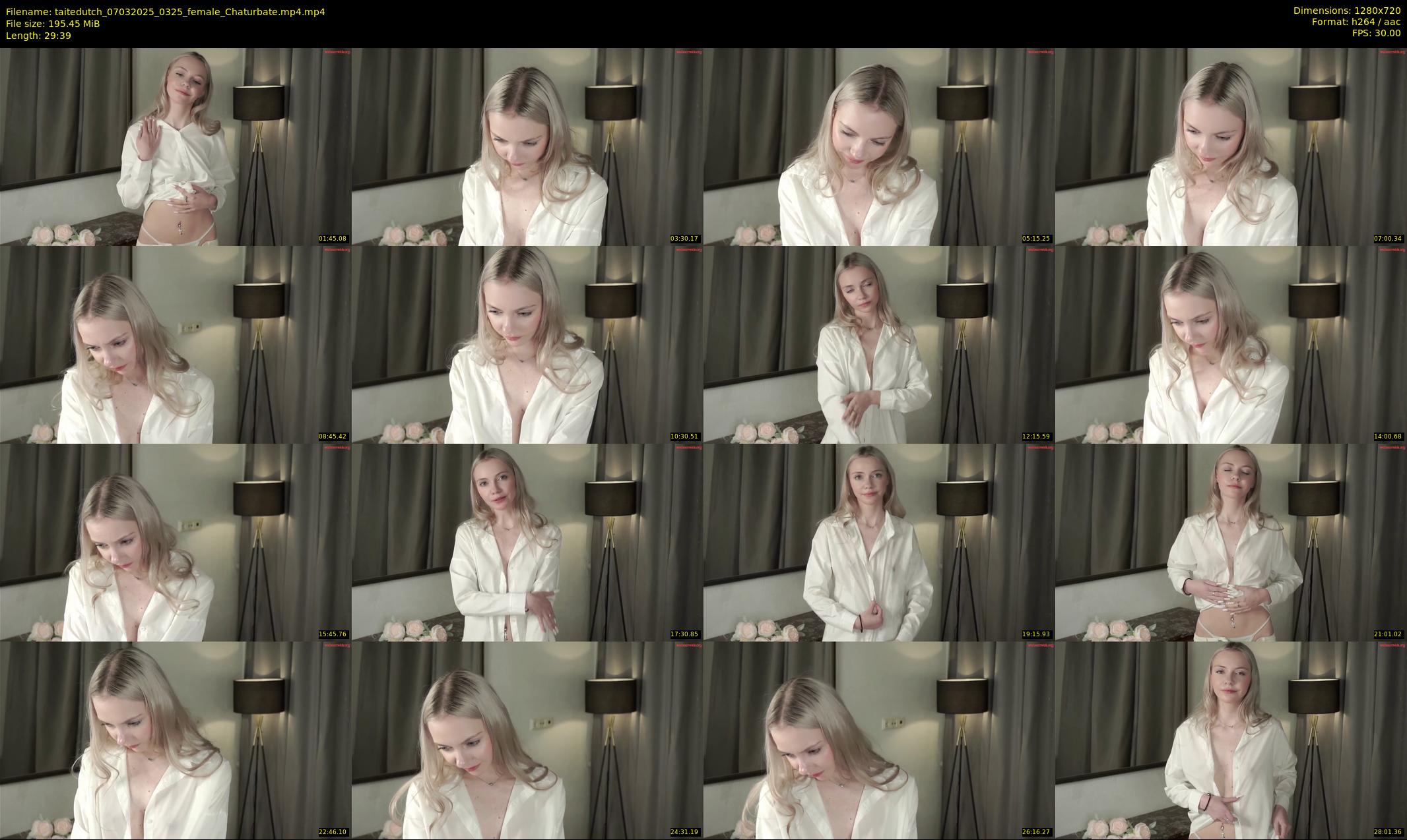 taitedutch — 30 minute Chaturbate female cam show recording, 720p, Mar 7, 2025