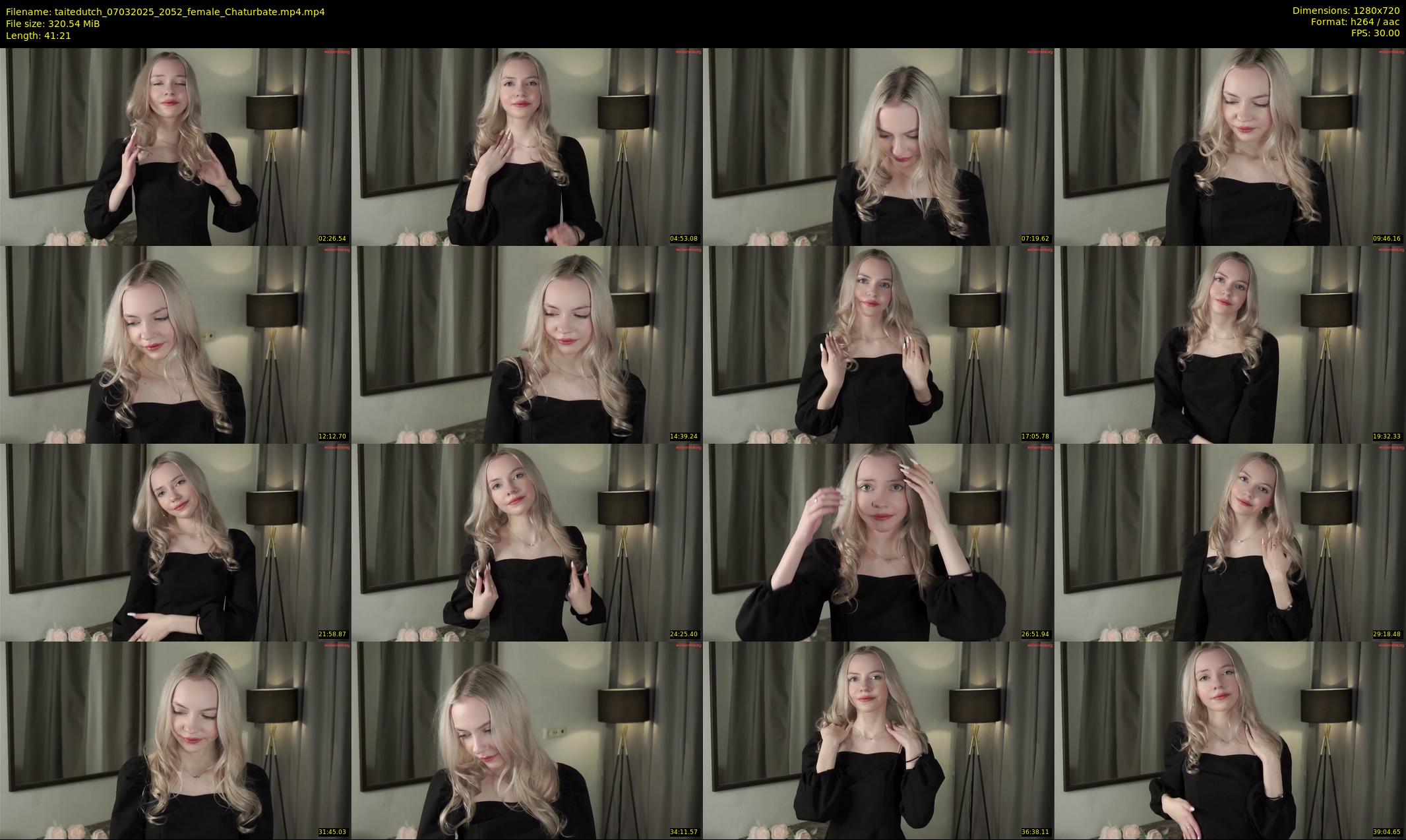 taitedutch — 42 minute Chaturbate female cam show recording, 720p, Mar 7, 2025