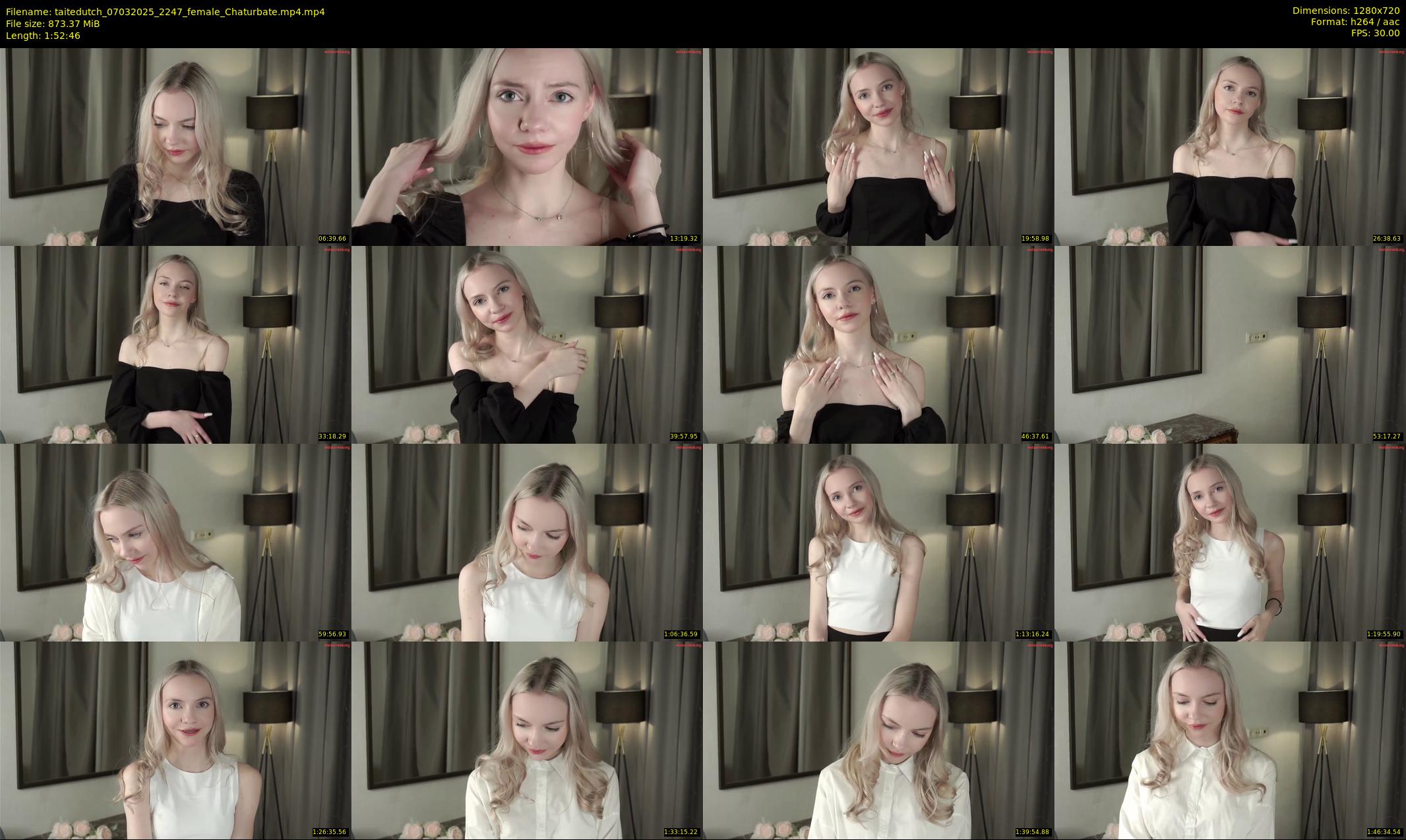 taitedutch — 113 minute Chaturbate female cam show recording, 720p, Mar 7, 2025
