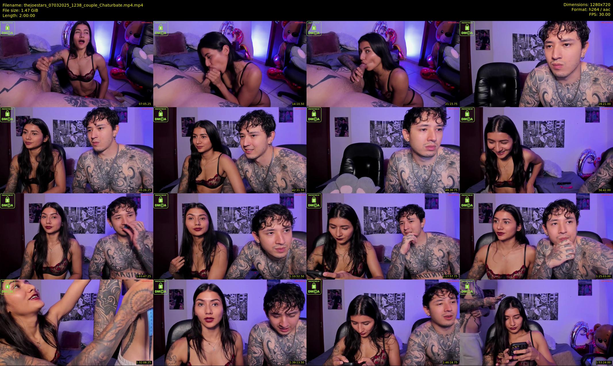 thejoestars — 120 minute Chaturbate couple cam show recording, 720p, Mar 7, 2025