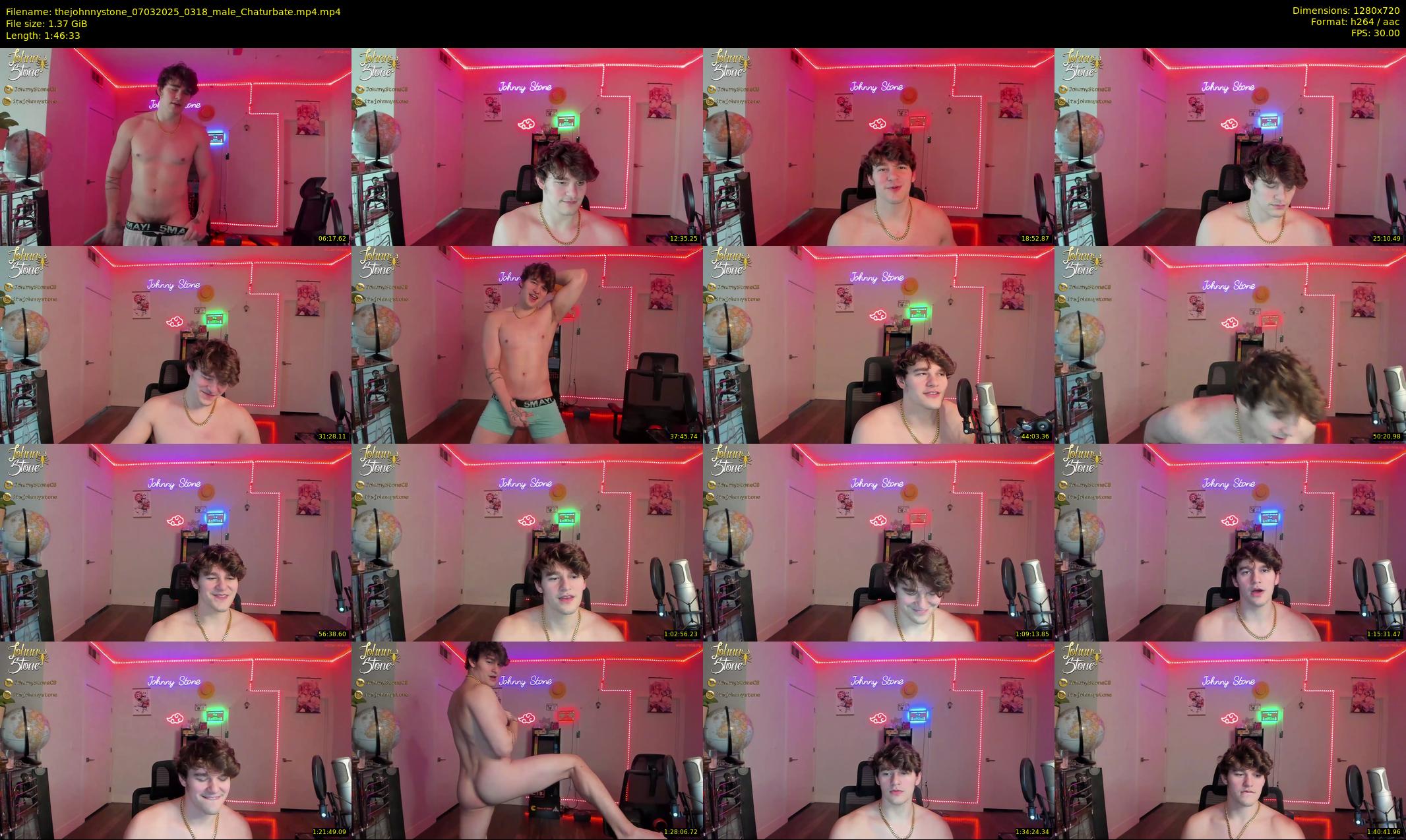 thejohnnystone — 107 minute Chaturbate male cam show recording, 720p, Mar 7, 2025