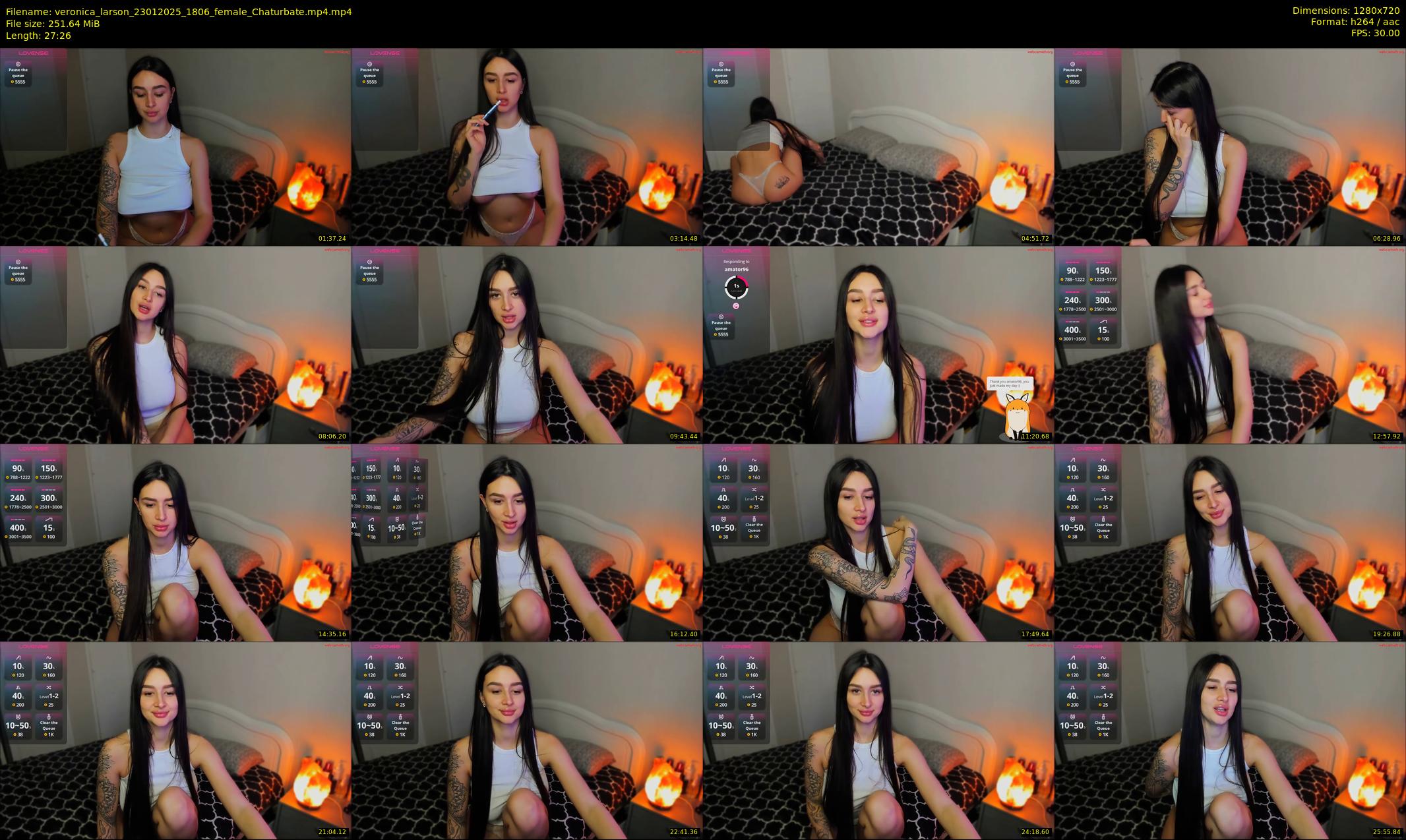 veronica_larson — 28 minute Chaturbate female cam show recording, 720p, Jan 23, 2025