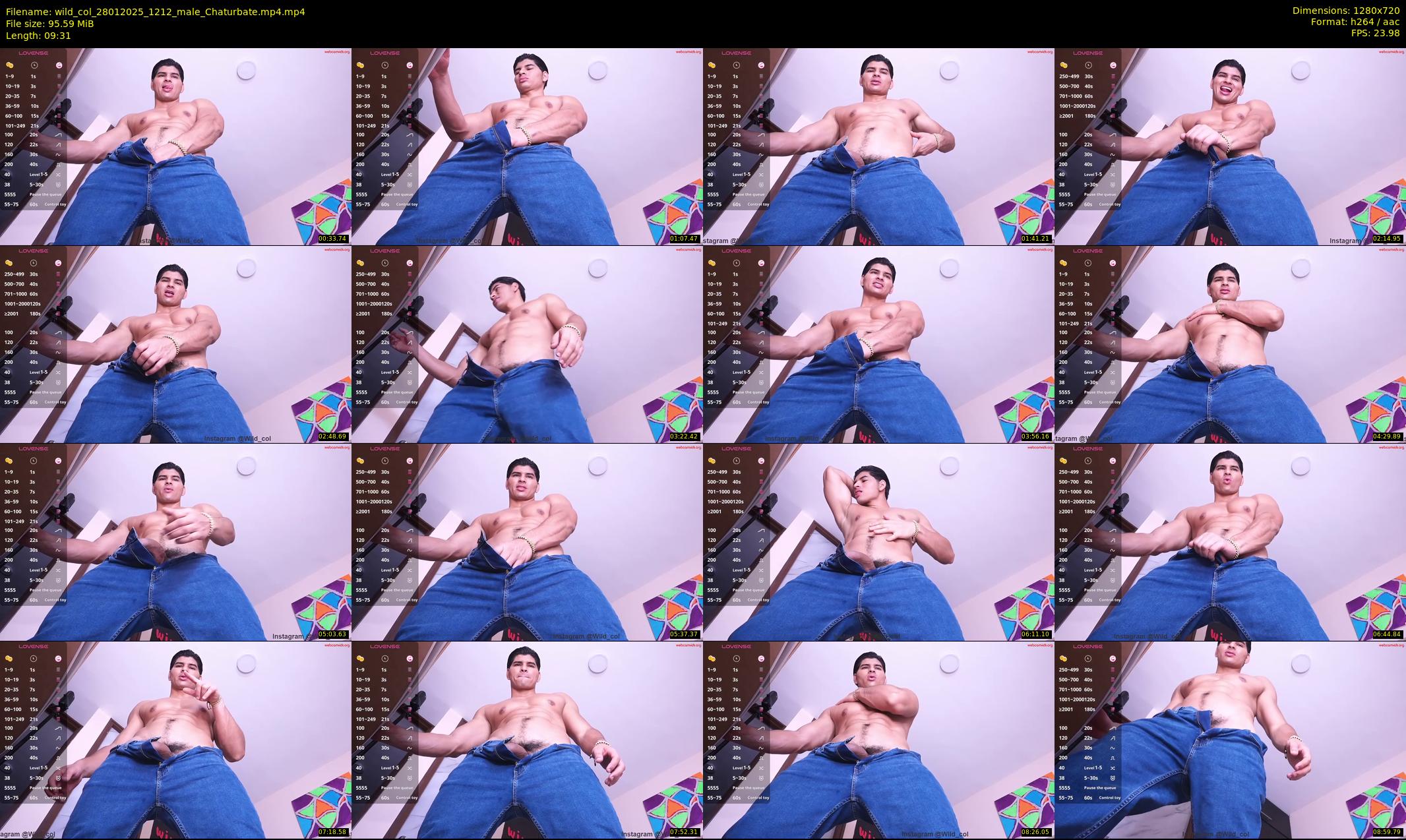wild_col — 10 minute Chaturbate male cam show recording, 720p, Jan 28, 2025