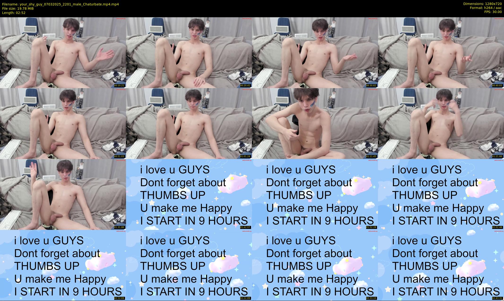 your_shy_guy — 3 minute Chaturbate male cam show recording, 720p, Mar 7, 2025