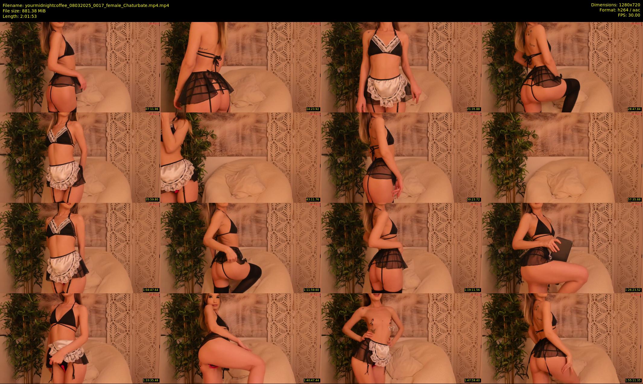 yourmidnightcoffee — 122 minute Chaturbate female cam show recording, 720p, Mar 8, 2025