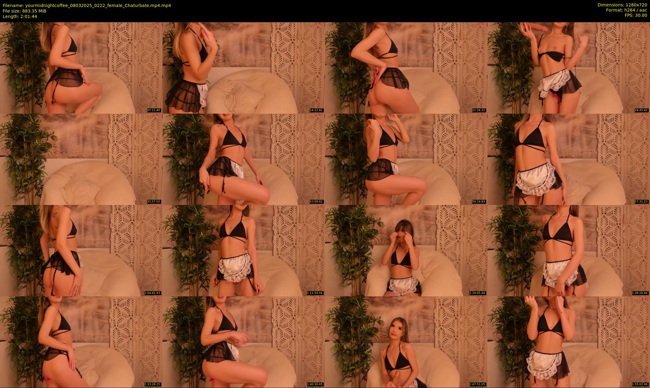 yourmidnightcoffee — 122 minute Chaturbate female cam show recording, 720p, Mar 8, 2025