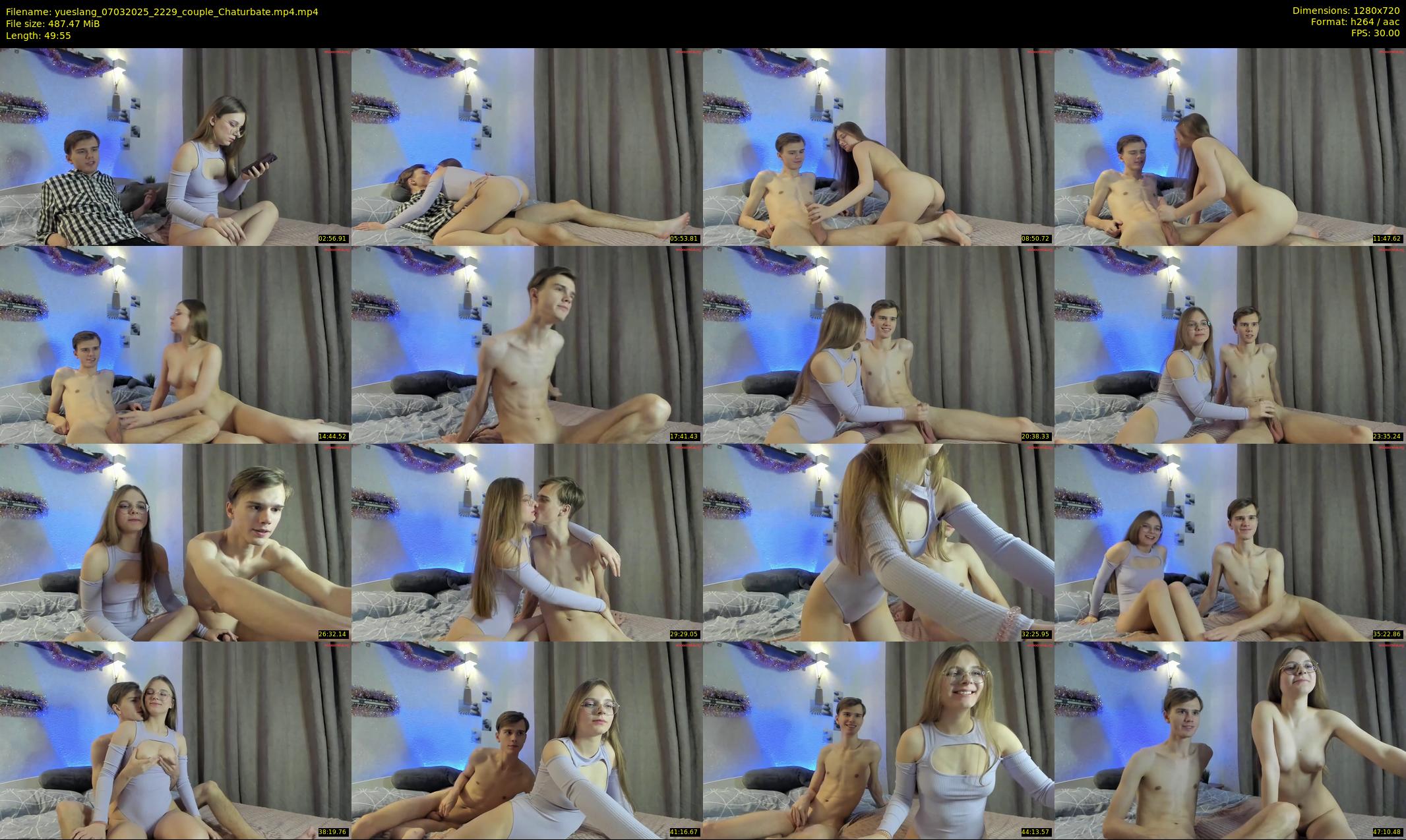 yueslang — 50 minute Chaturbate couple cam show recording, 720p, Mar 7, 2025