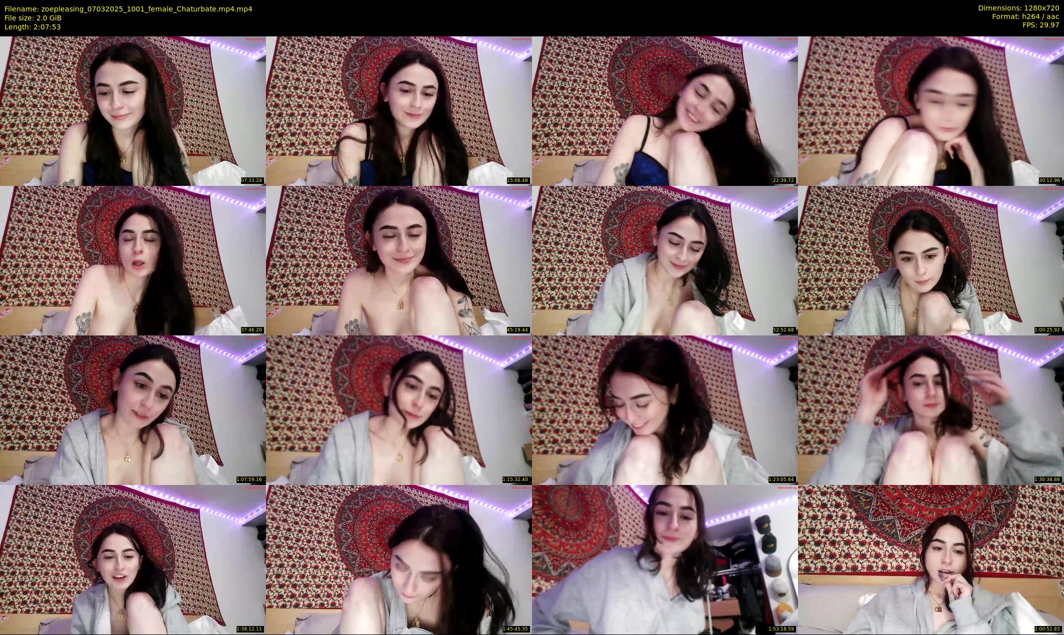 zoepleasing — 128 minute Chaturbate female cam show recording, 720p, Mar 7, 2025