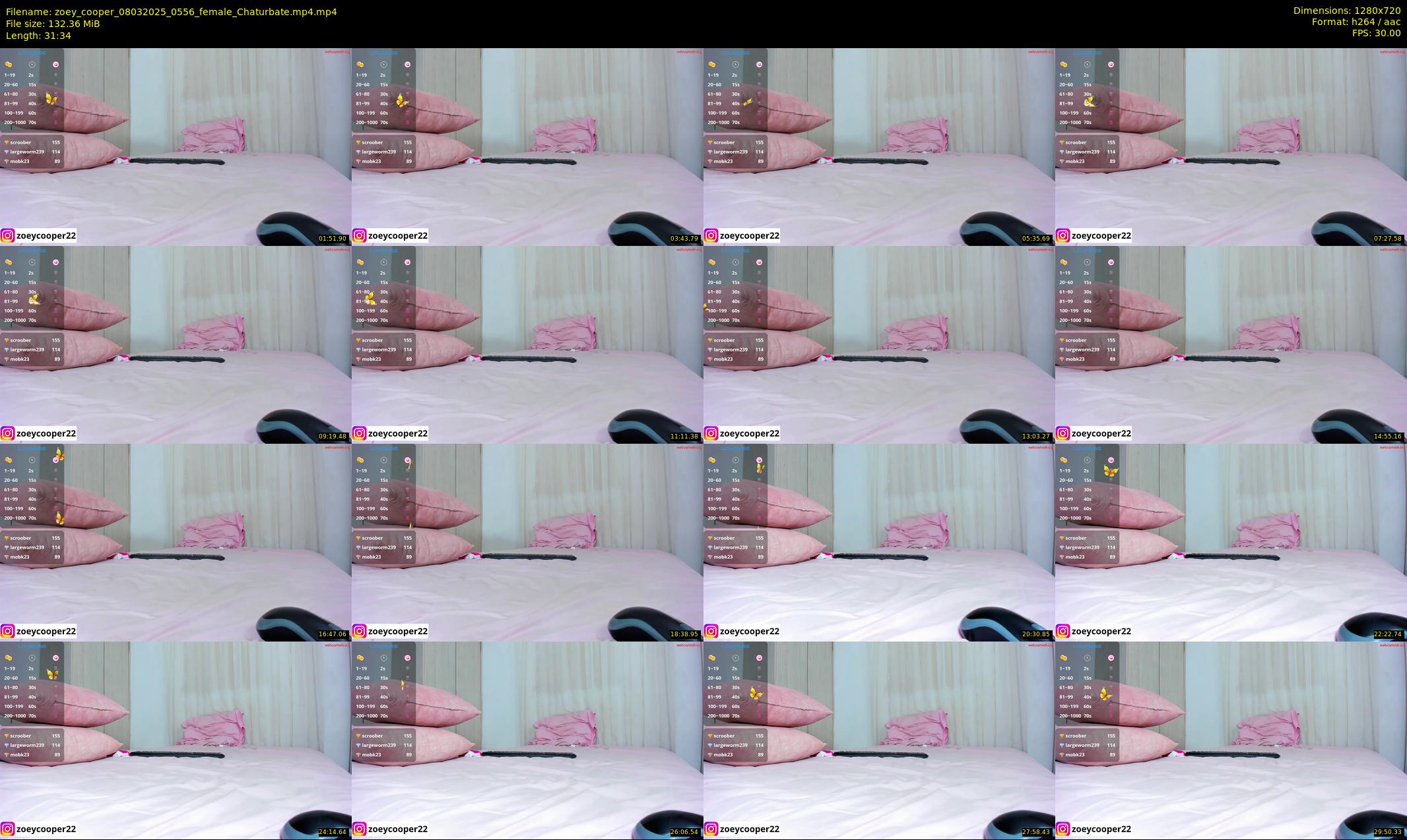 zoey_cooper — 32 minute Chaturbate female cam show recording, 720p, Mar 8, 2025