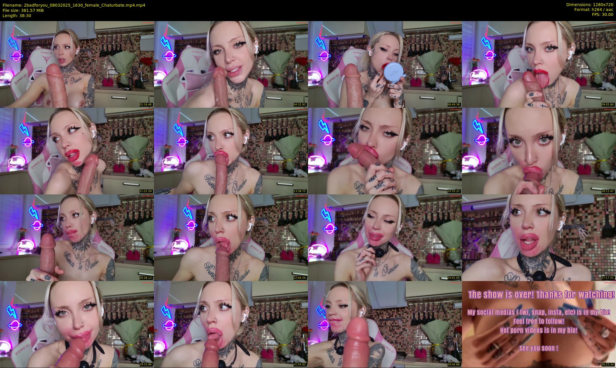 2badforyou — 39 minute Chaturbate couple cam show recording, 720p, Mar 8, 2025