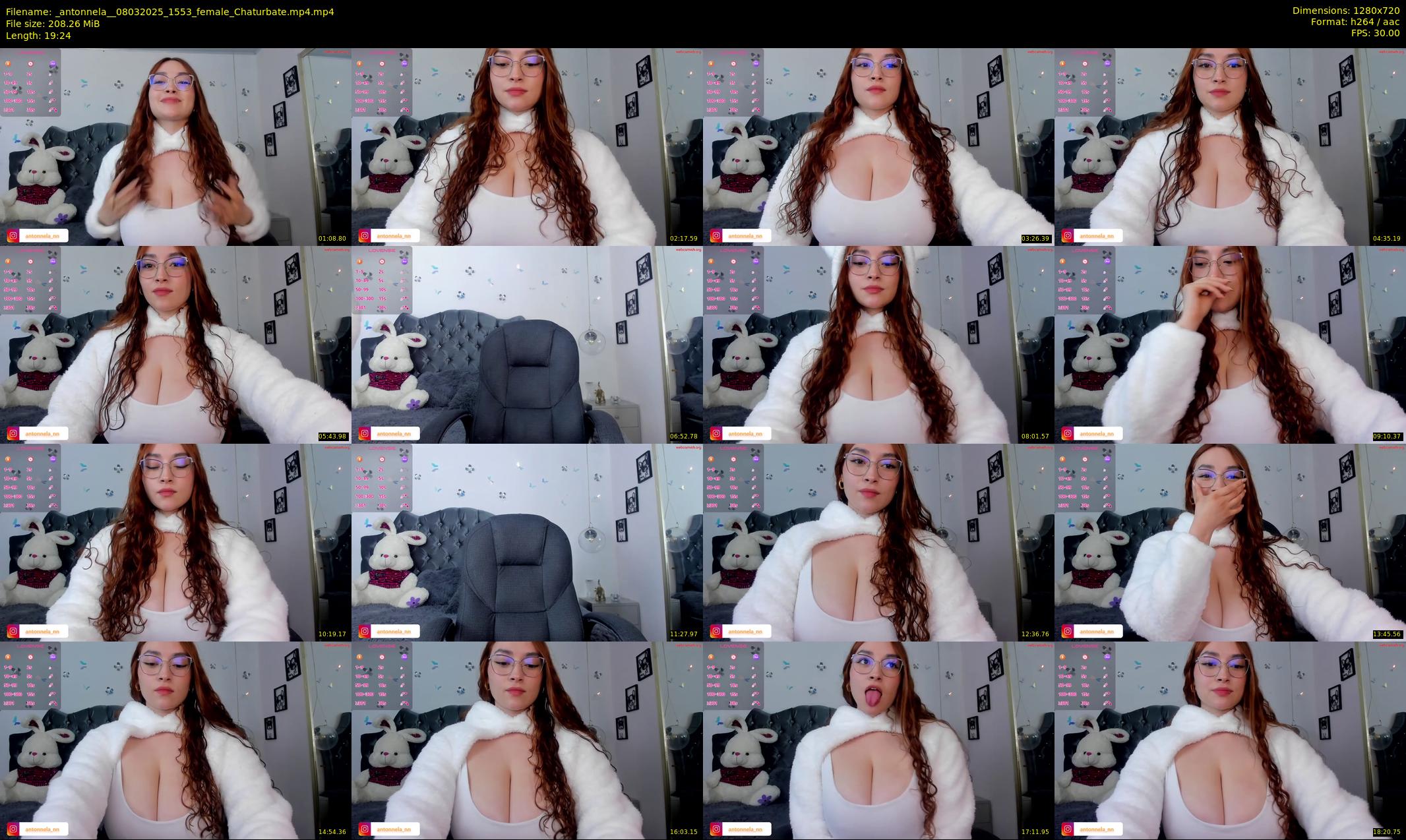 _antonnela_ — 20 minute Chaturbate female cam show recording, 720p, Mar 8, 2025