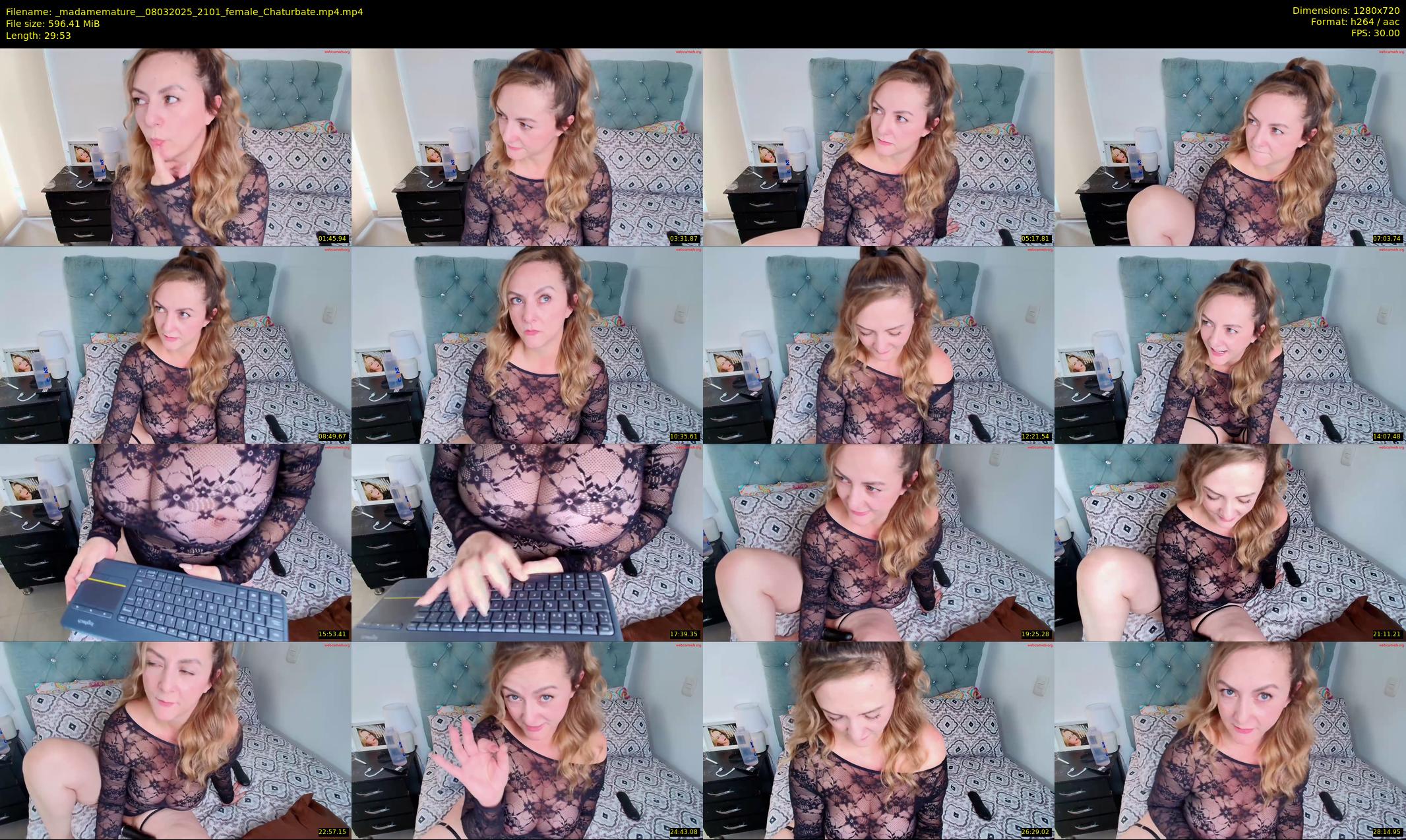 _madamemature_ — 30 minute Chaturbate female cam show recording, 720p, Mar 8, 2025