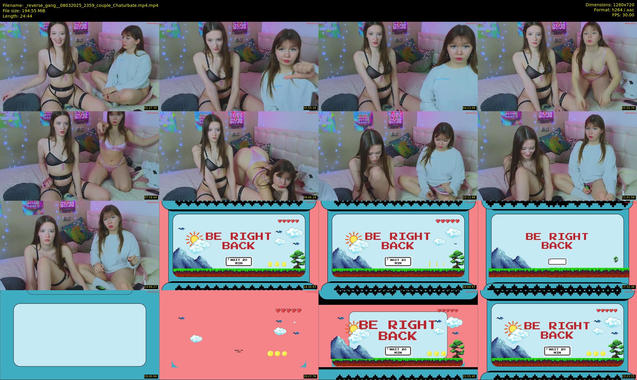 _reverse_gang_ — 25 minute Chaturbate couple cam show recording, 720p, Mar 8, 2025