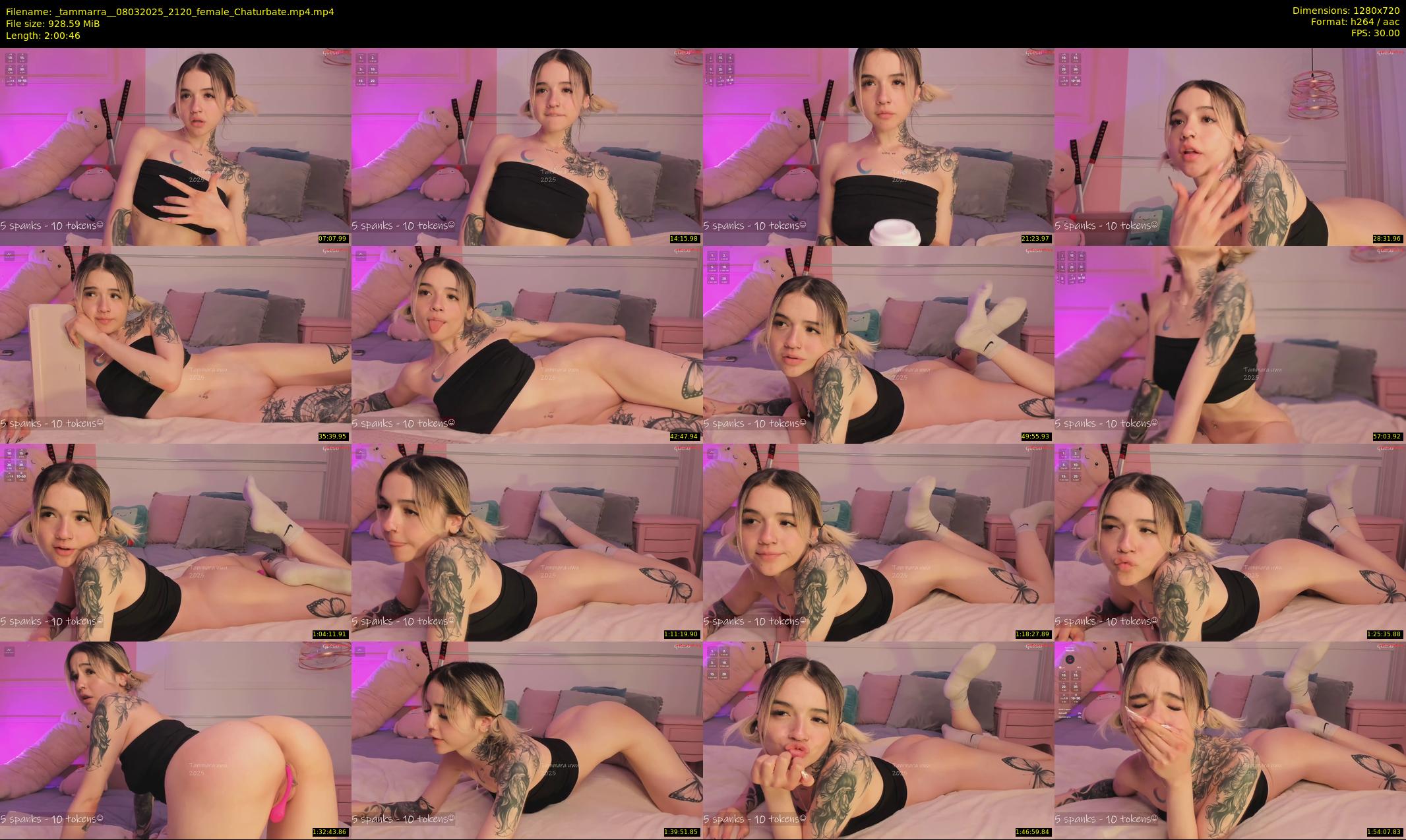 _tammarra_ — 121 minute Chaturbate female cam show recording, 720p, Mar 8, 2025