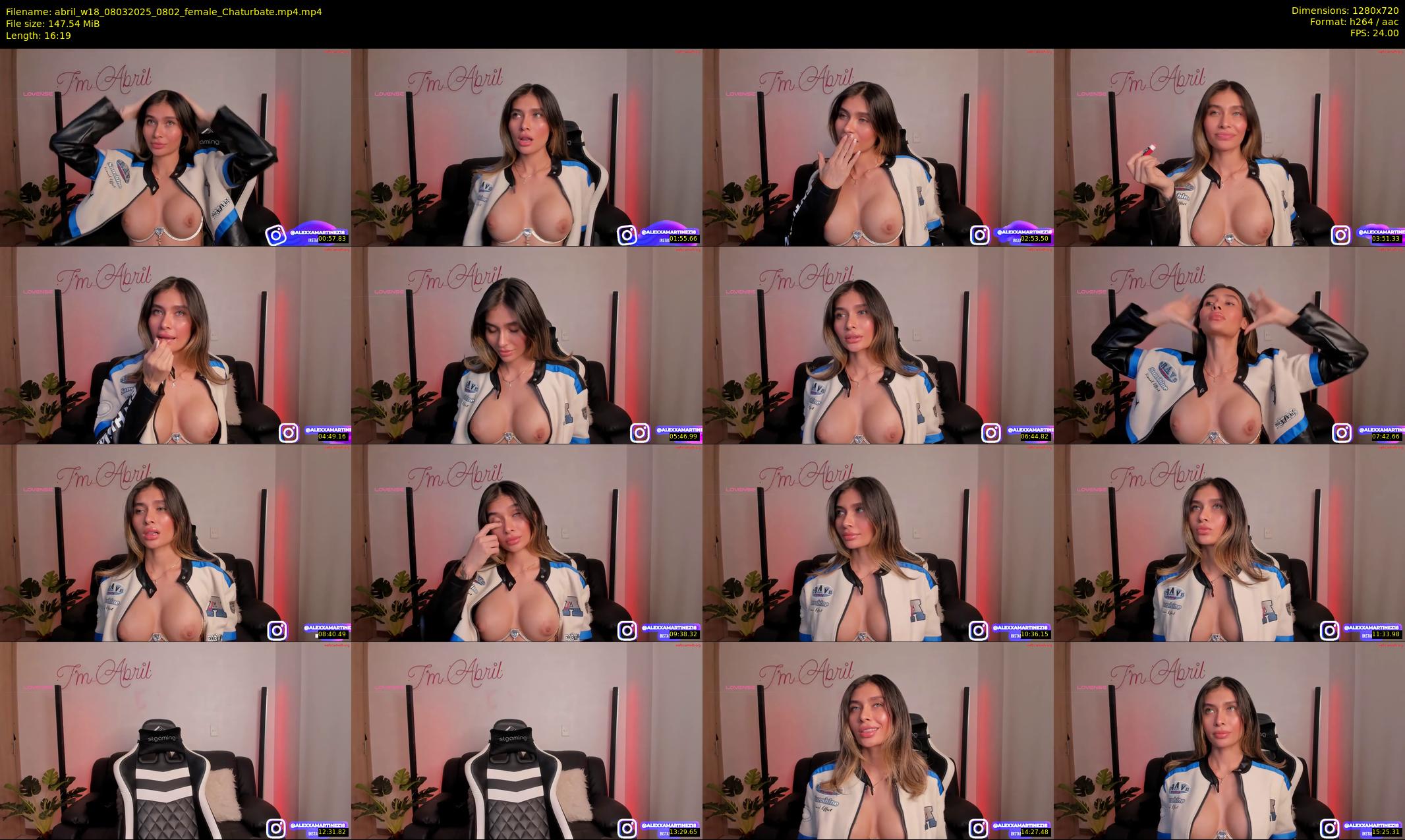 abril_w18 — 17 minute Chaturbate female cam show recording, 720p, Mar 8, 2025