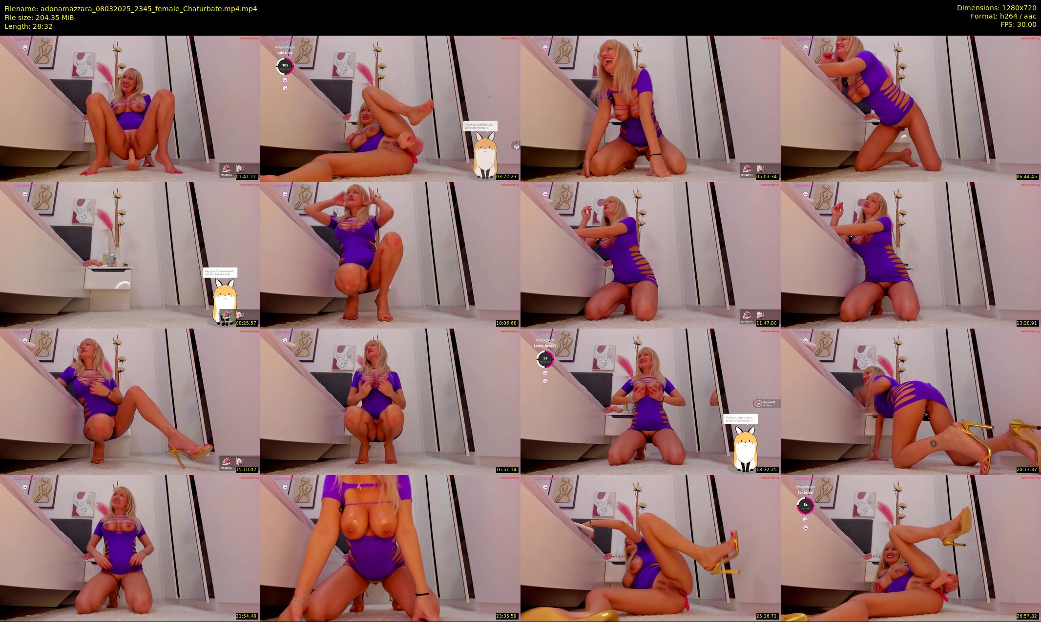 adonamazzara — 29 minute Chaturbate female cam show recording, 720p, Mar 8, 2025