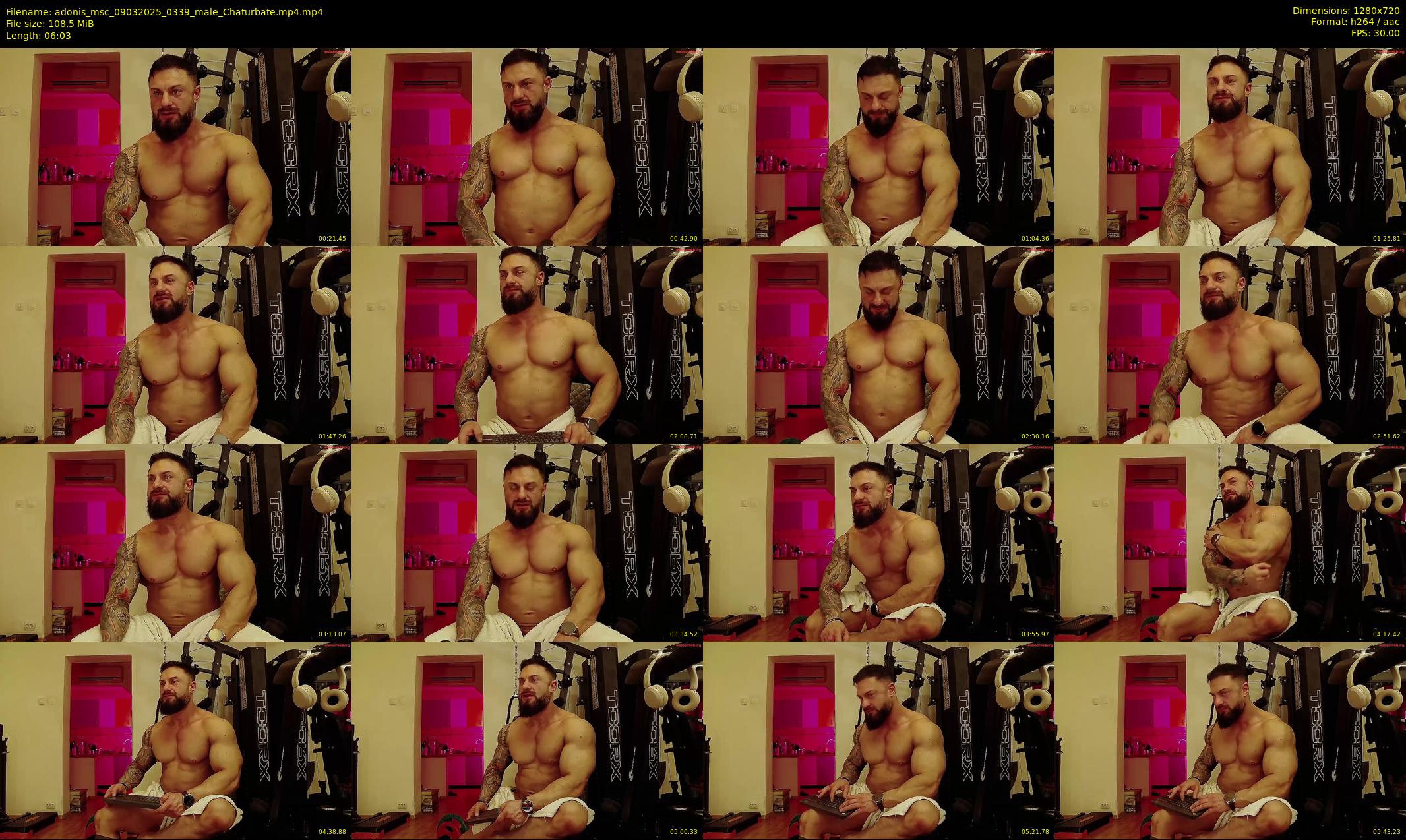 adonis_msc — 7 minute Chaturbate male cam show recording, 720p, Mar 9, 2025