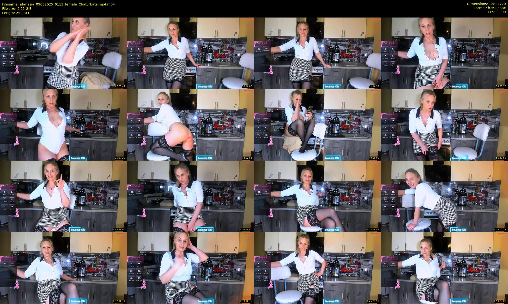 afanasia — 121 minute Chaturbate female cam show recording, 720p, Mar 9, 2025
