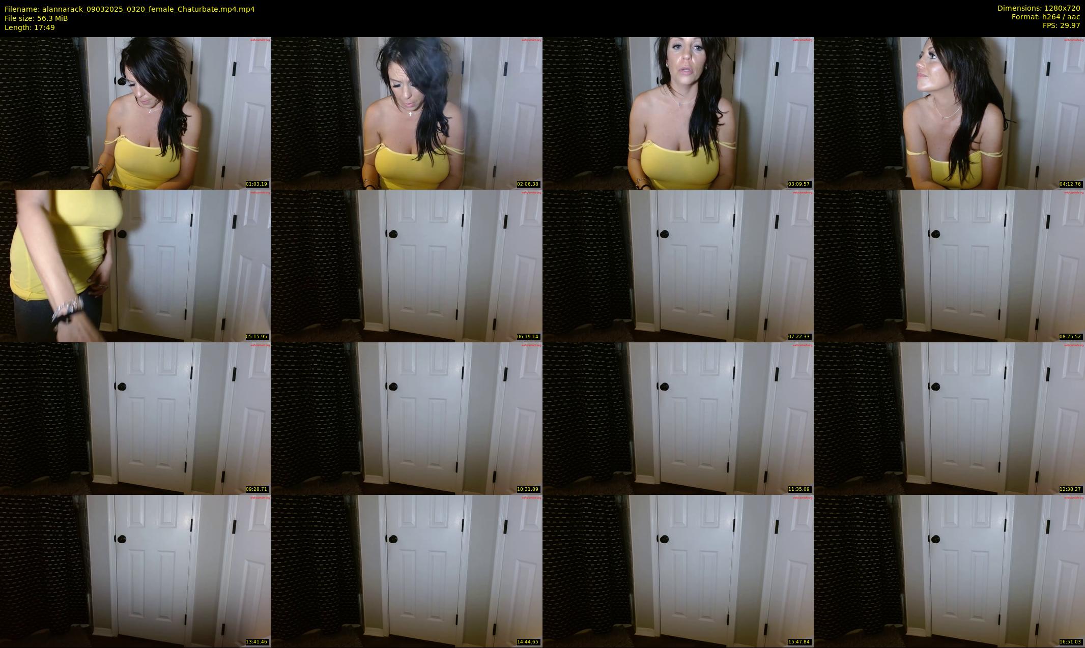 alannarack — 18 minute Chaturbate female cam show recording, 720p, Mar 9, 2025
