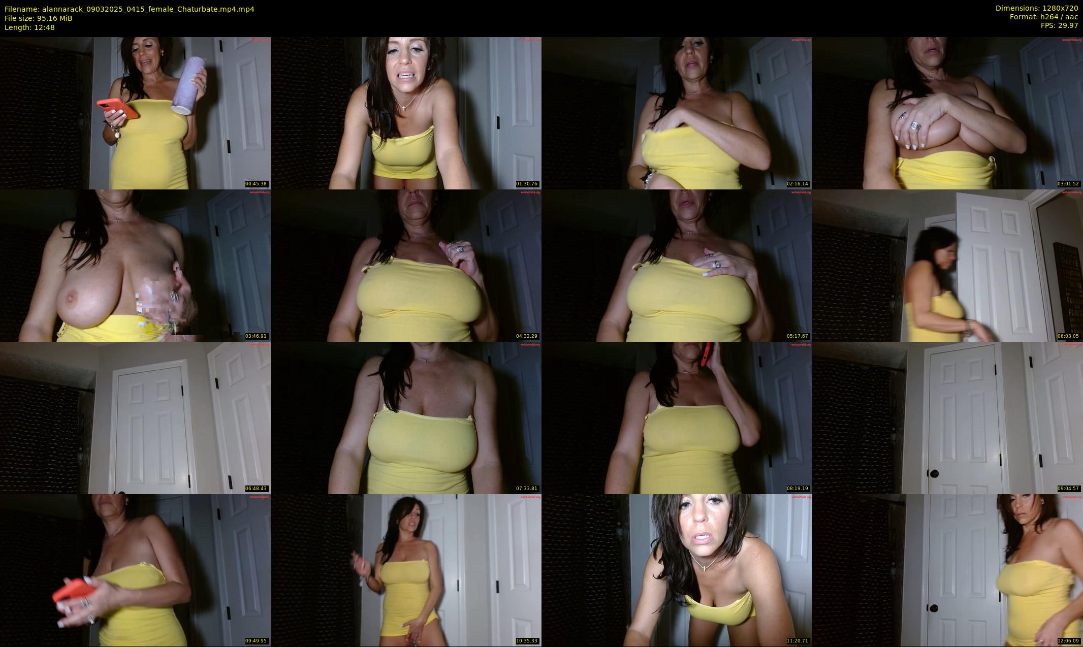 alannarack — 13 minute Chaturbate female cam show recording, 720p, Mar 9, 2025