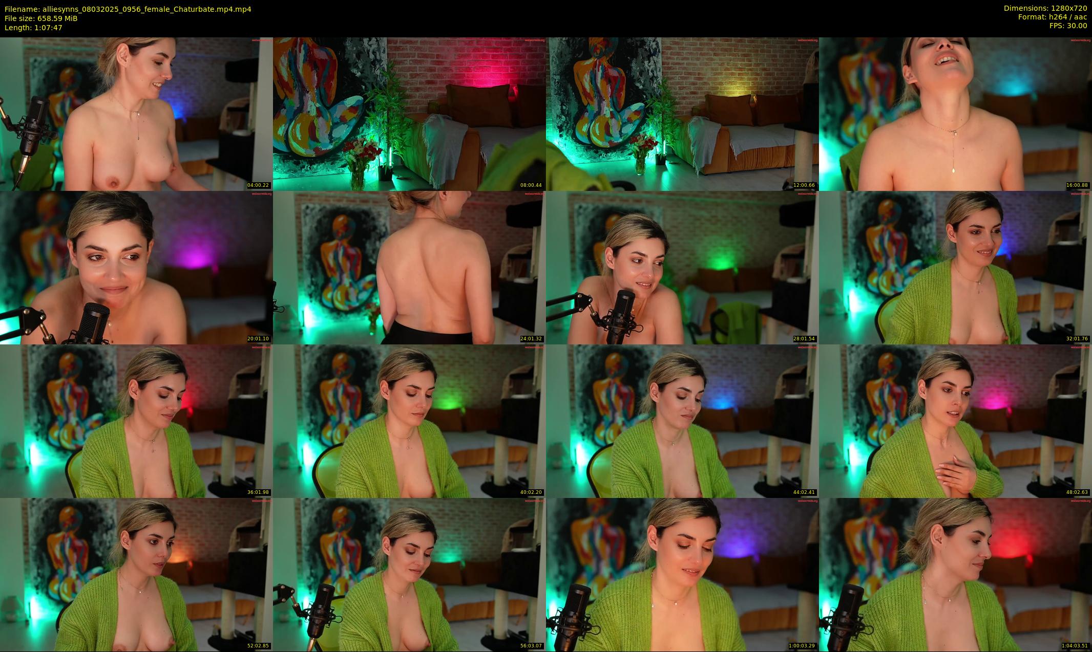 alliesynns — 68 minute Chaturbate female cam show recording, 720p, Mar 8, 2025
