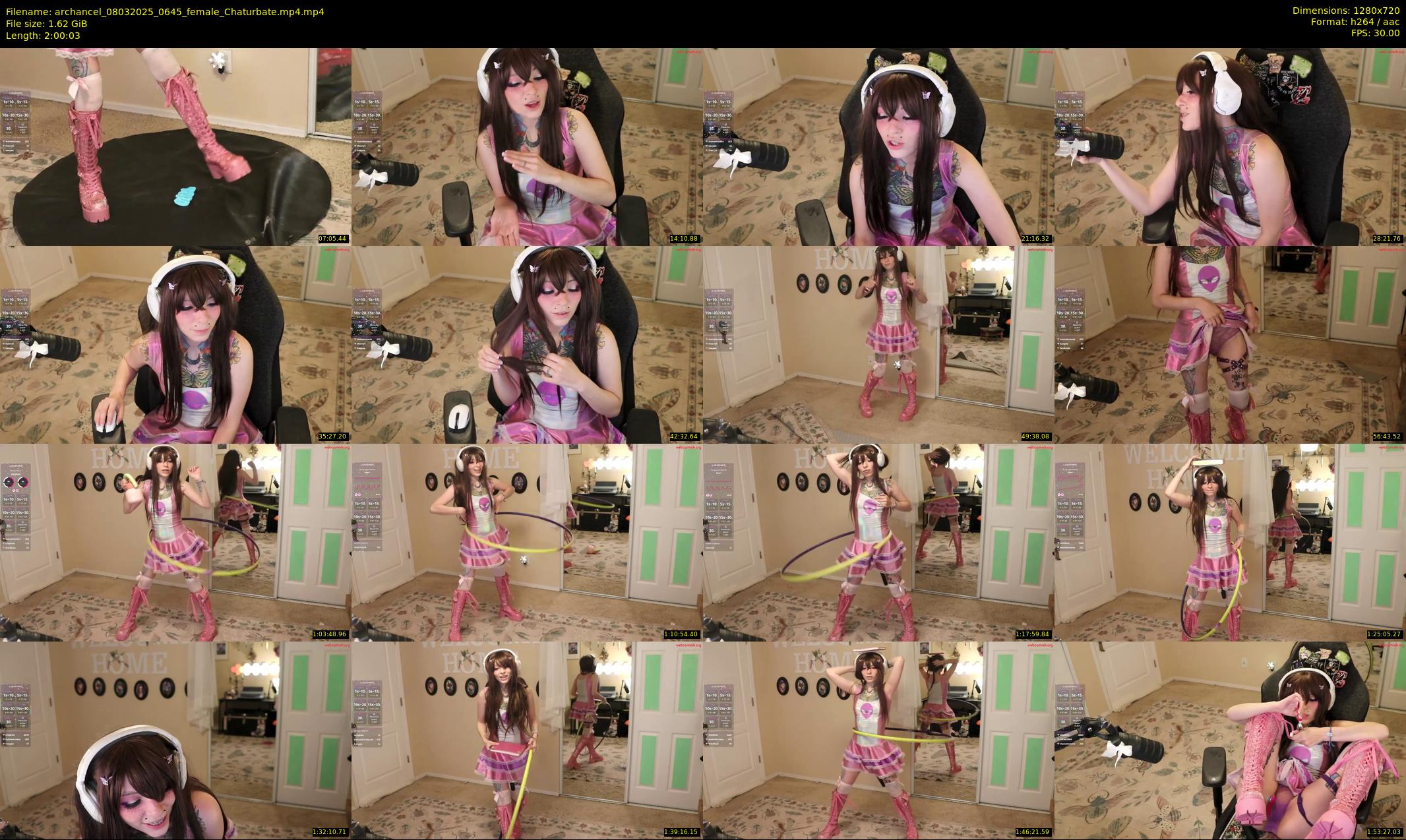 archancel — 121 minute Chaturbate female cam show recording, 720p, Mar 8, 2025