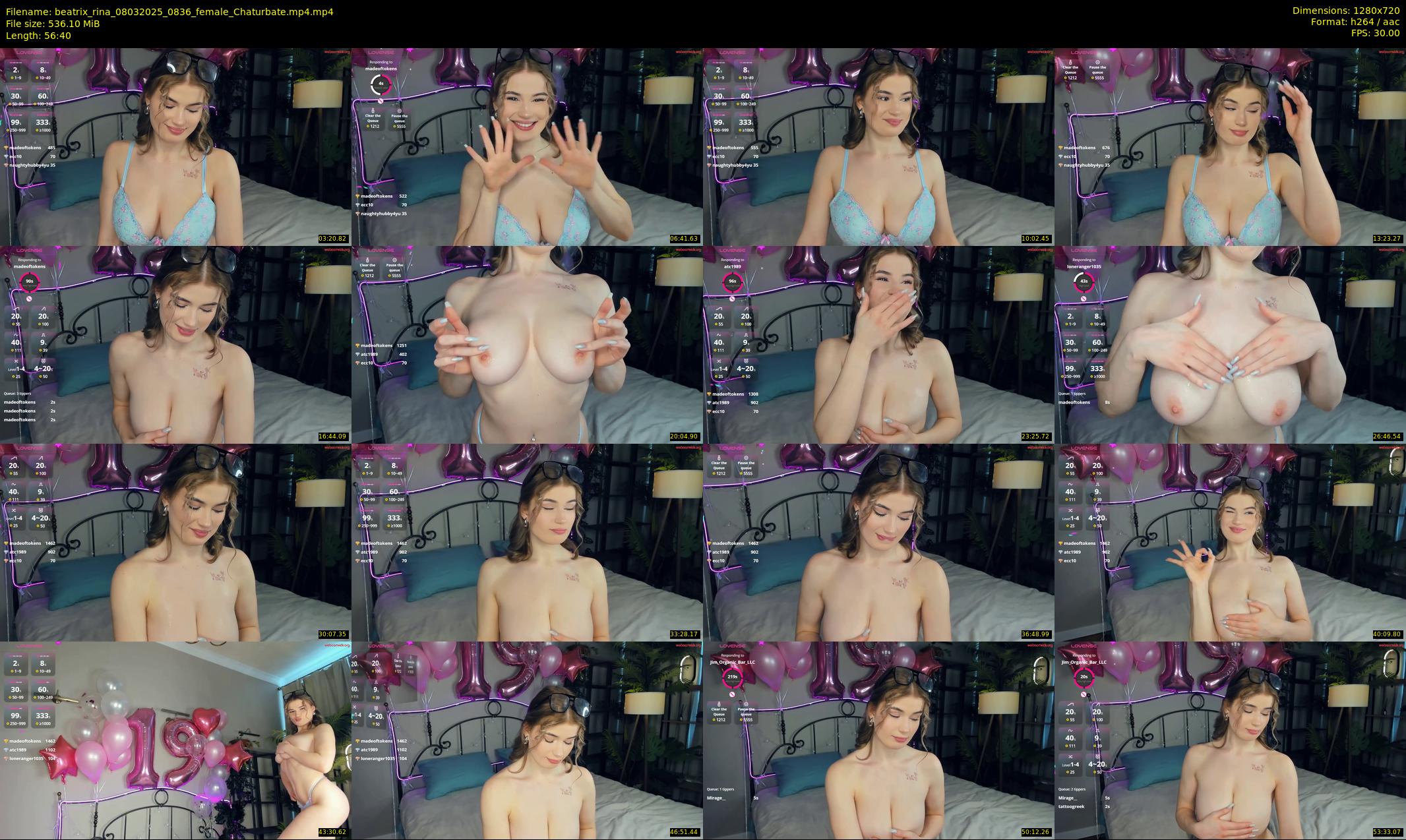beatrix_rina — 57 minute Chaturbate female cam show recording, 720p, Mar 8, 2025