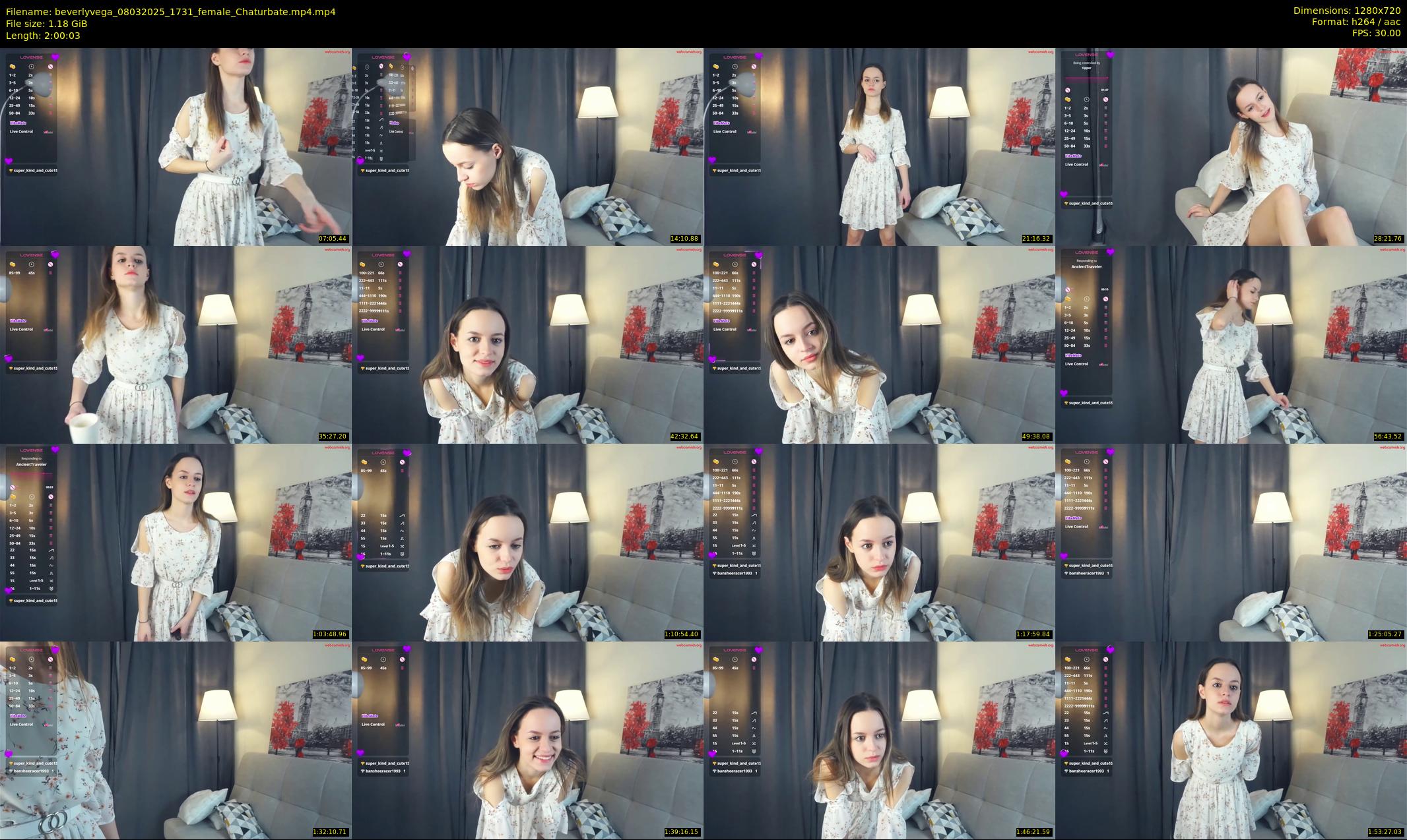 beverlyvega — 121 minute Chaturbate couple cam show recording, 720p, Mar 8, 2025