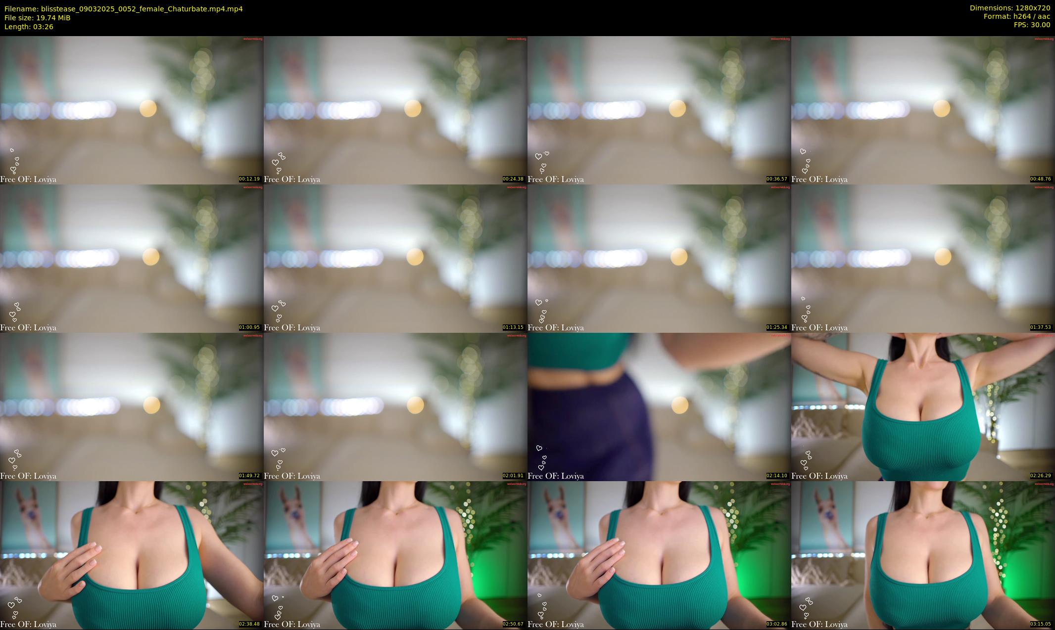 blisstease — 4 minute Chaturbate female cam show recording, 720p, Mar 9, 2025