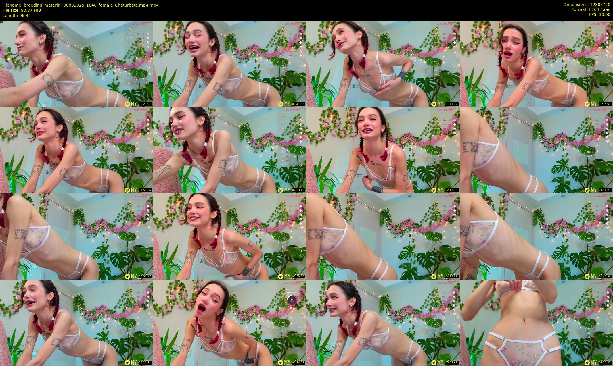 breeding_material — 7 minute Chaturbate female cam show recording, 720p, Mar 8, 2025