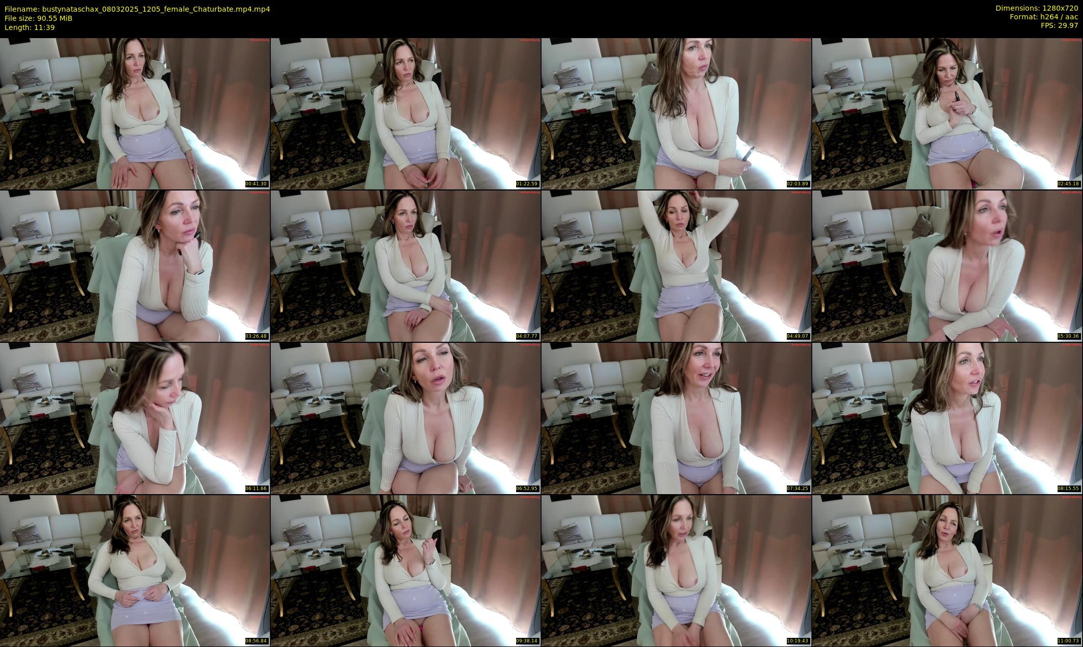 bustynataschax — 12 minute Chaturbate female cam show recording, 720p, Mar 8, 2025