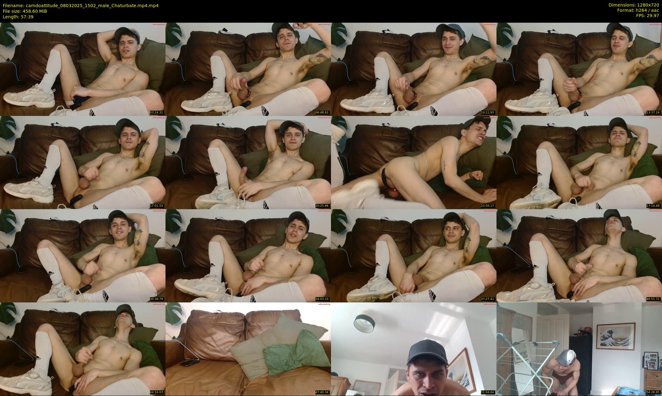 camdoattitude — 58 minute Chaturbate male cam show recording, 720p, Mar 8, 2025