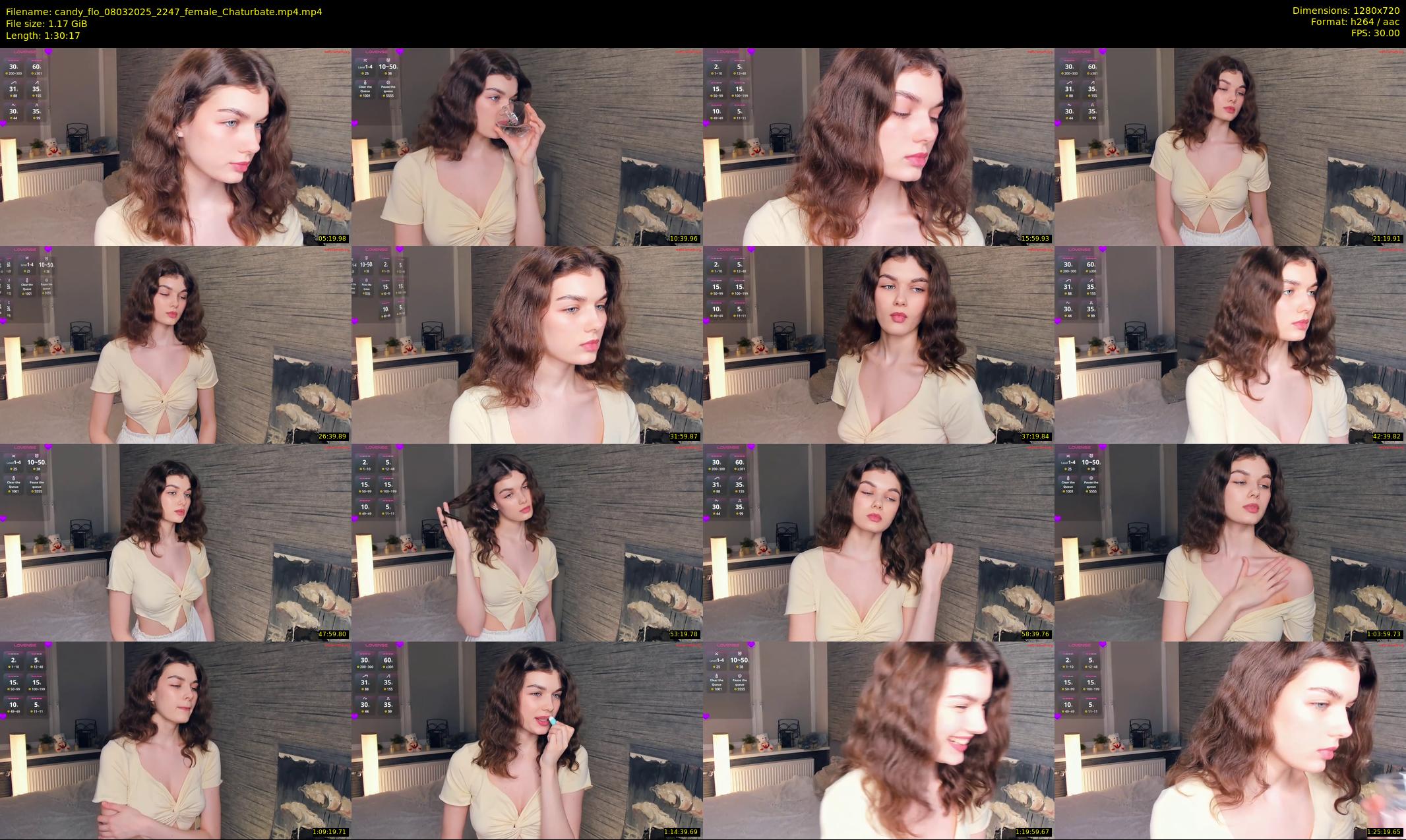 candy_flo — 91 minute Chaturbate female cam show recording, 720p, Mar 8, 2025