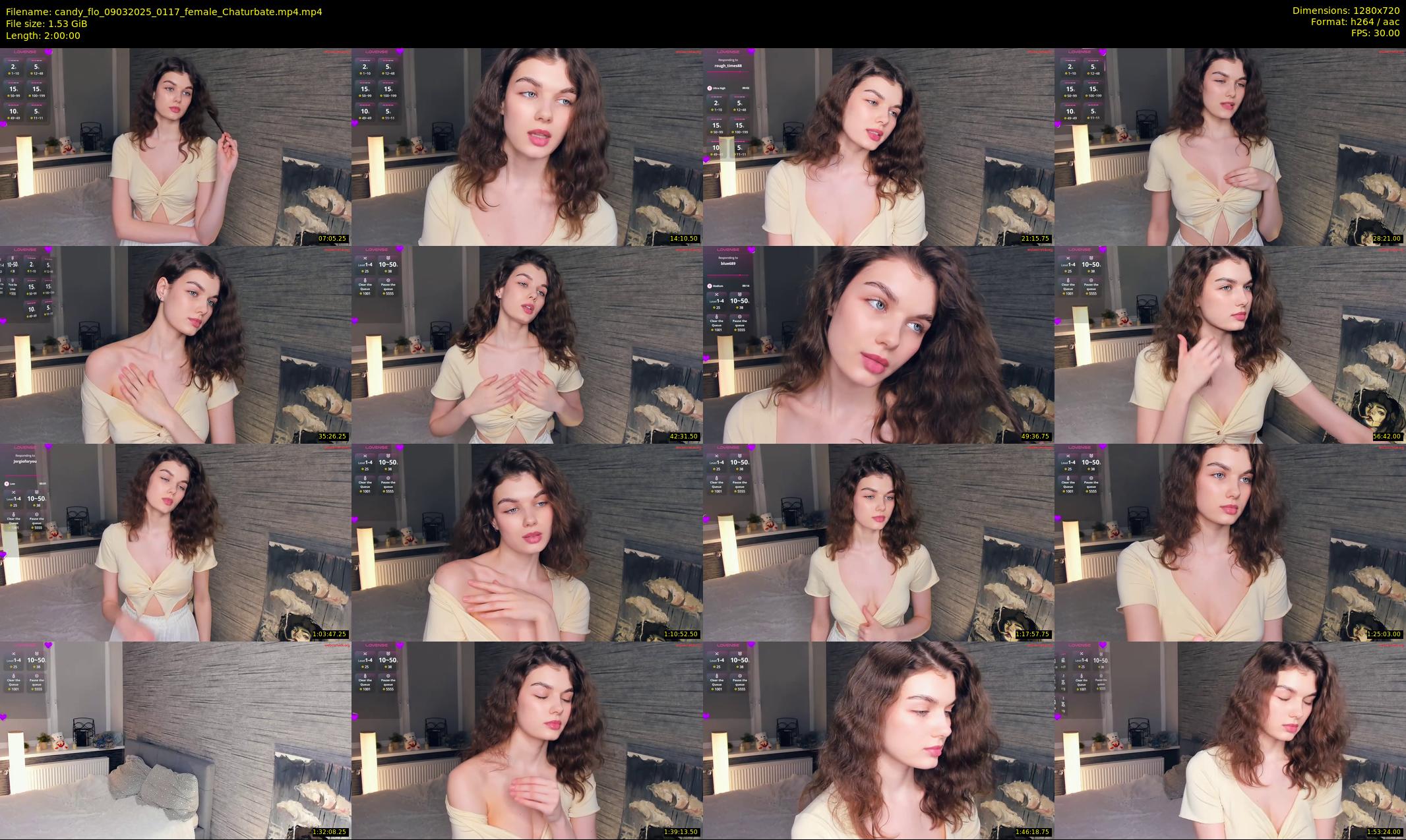 candy_flo — 120 minute Chaturbate female cam show recording, 720p, Mar 9, 2025