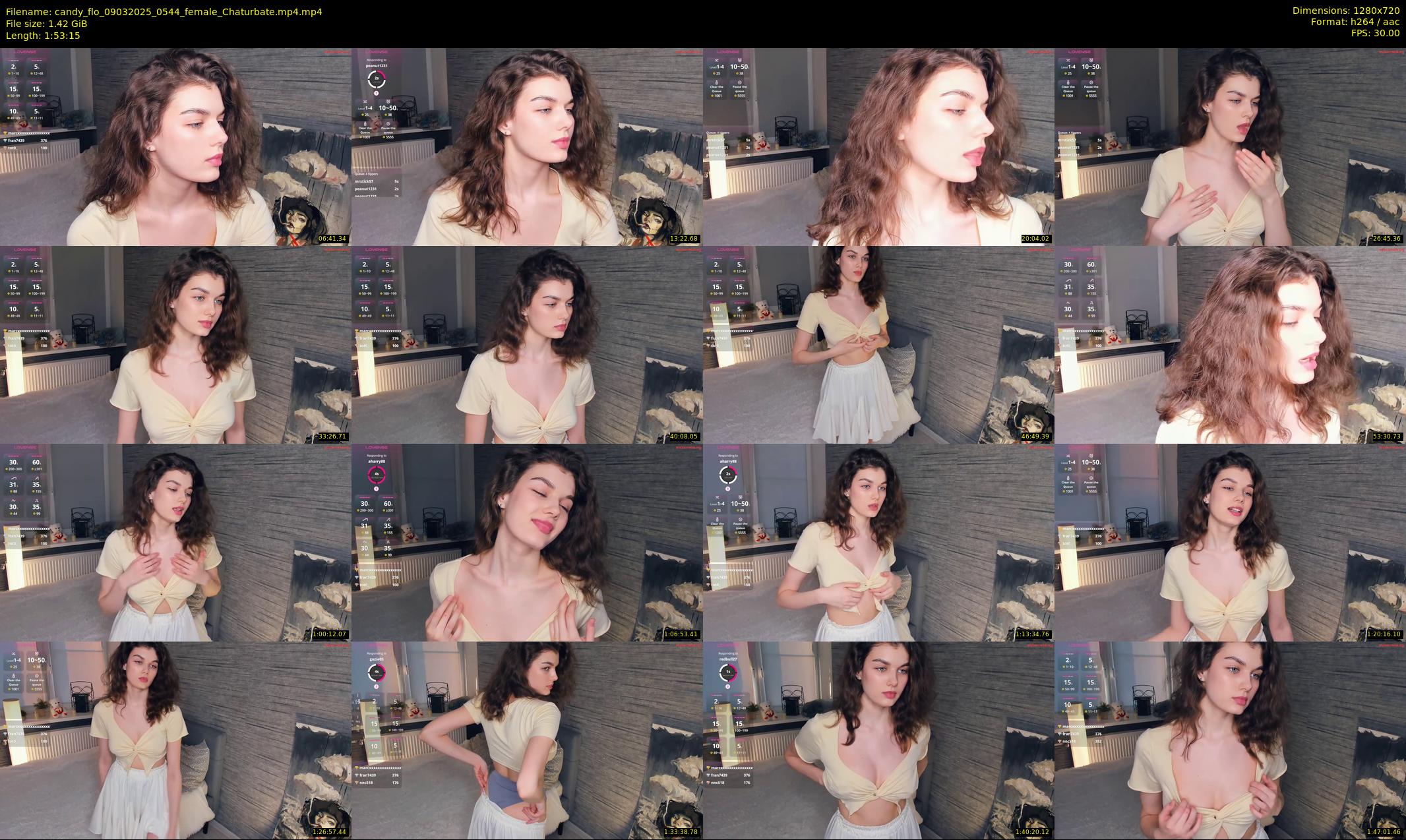 candy_flo — 114 minute Chaturbate female cam show recording, 720p, Mar 9, 2025