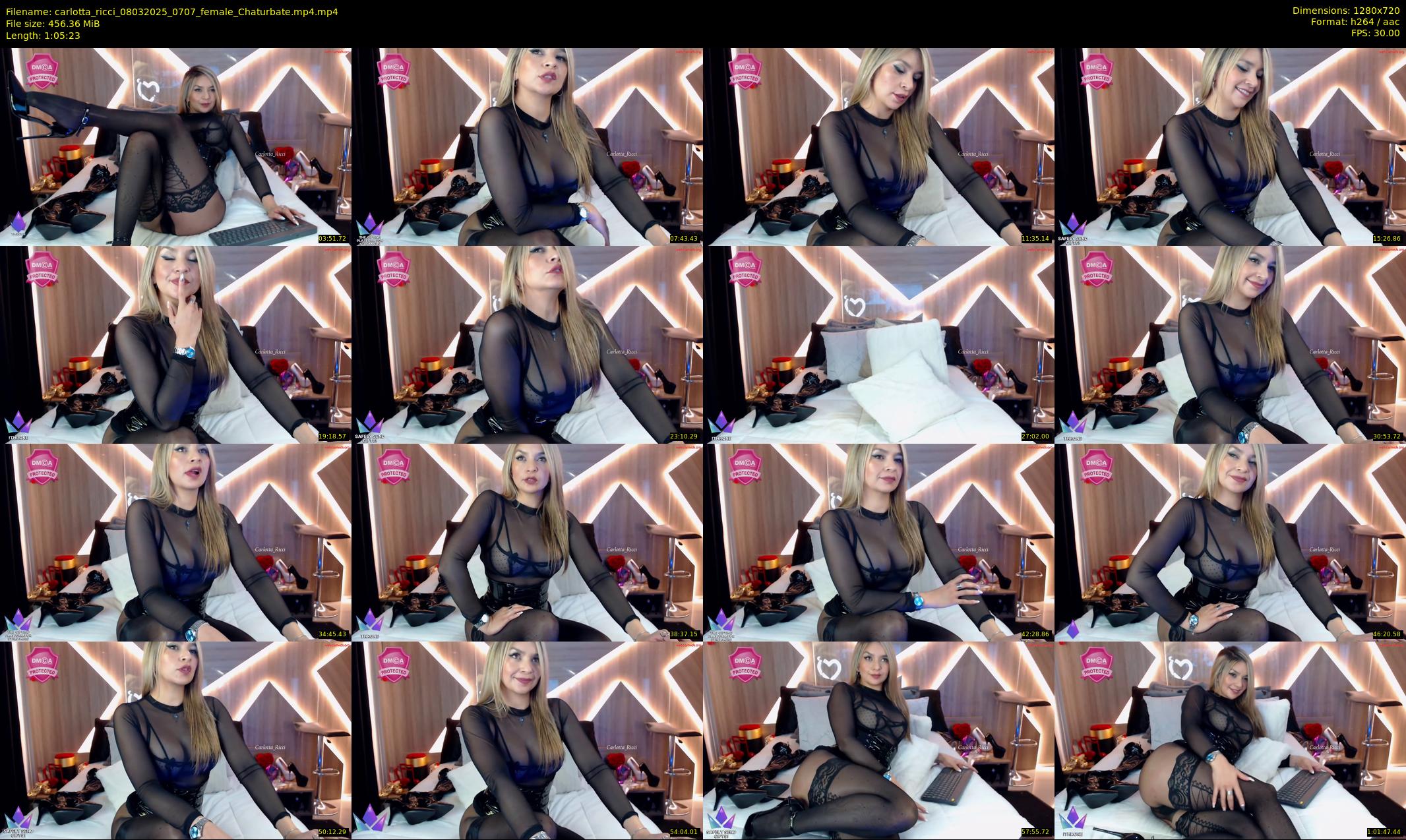 carlotta_ricci — 66 minute Chaturbate female cam show recording, 720p, Mar 8, 2025