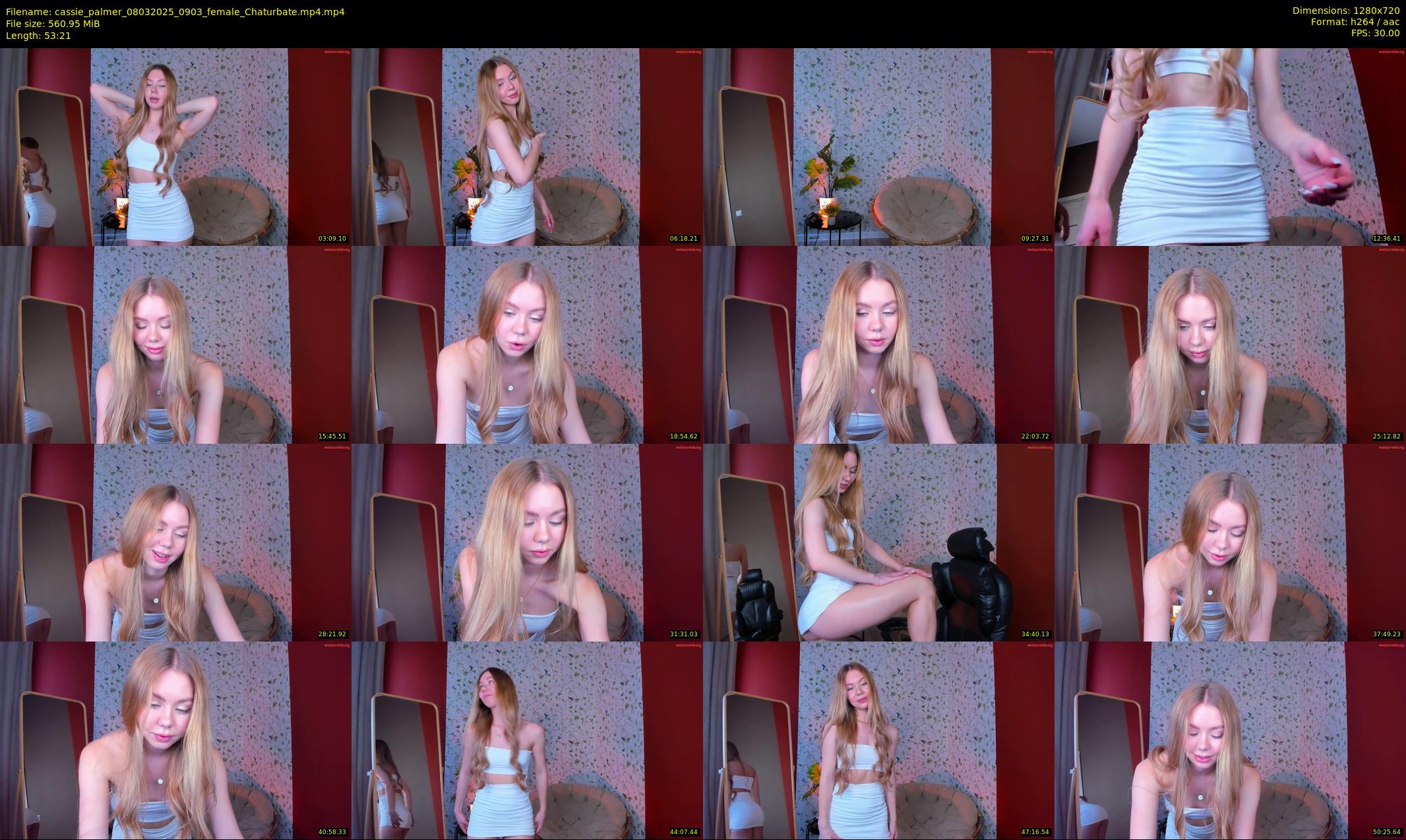 cassie_palmer — 54 minute Chaturbate female cam show recording, 720p, Mar 8, 2025