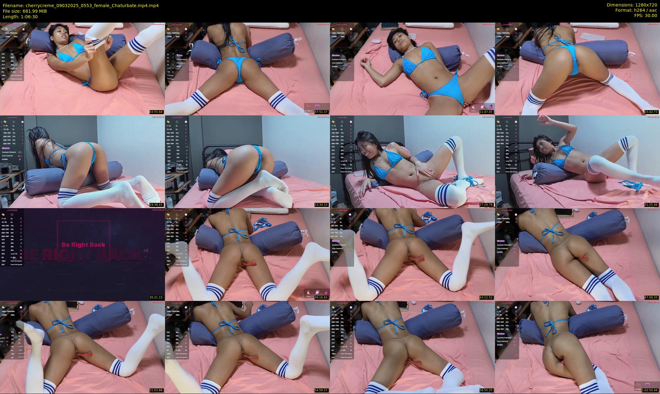 cherrycreme — 67 minute Chaturbate female cam show recording, 720p, Mar 9, 2025