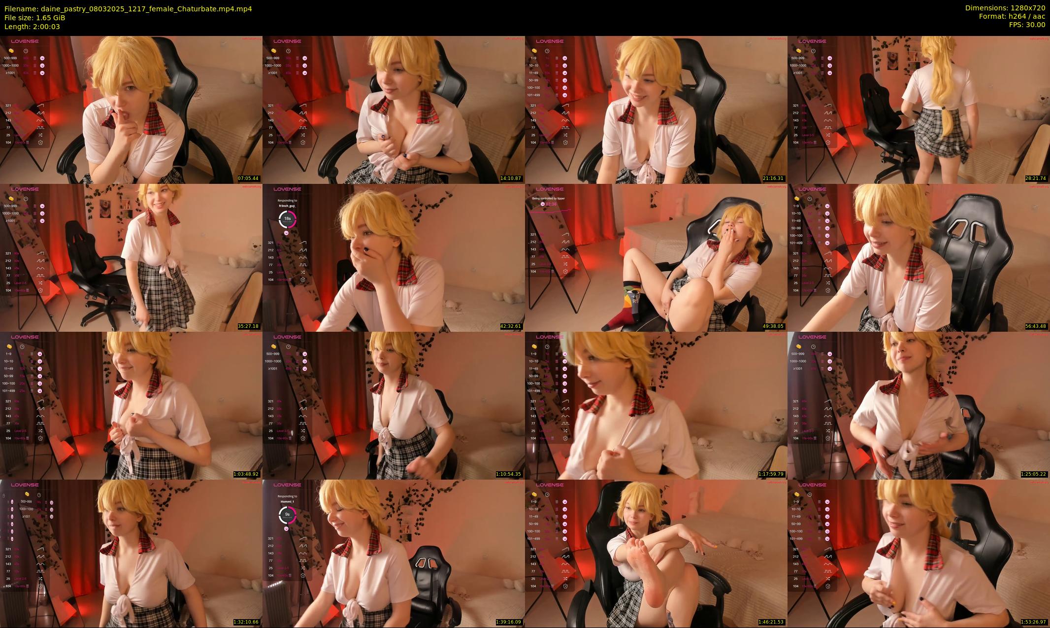 daine_pastry — 121 minute Chaturbate female cam show recording, 720p, Mar 8, 2025