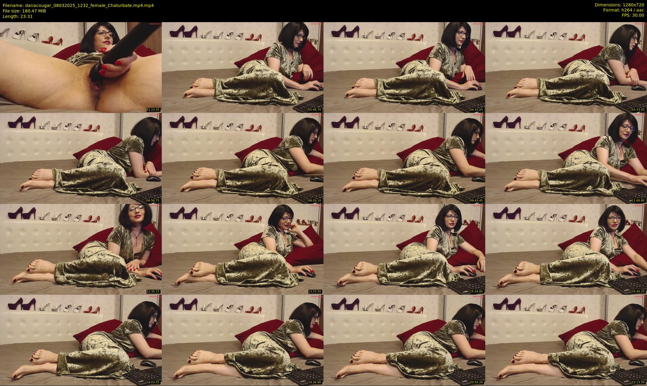 danacougar — 24 minute Chaturbate female cam show recording, 720p, Mar 8, 2025