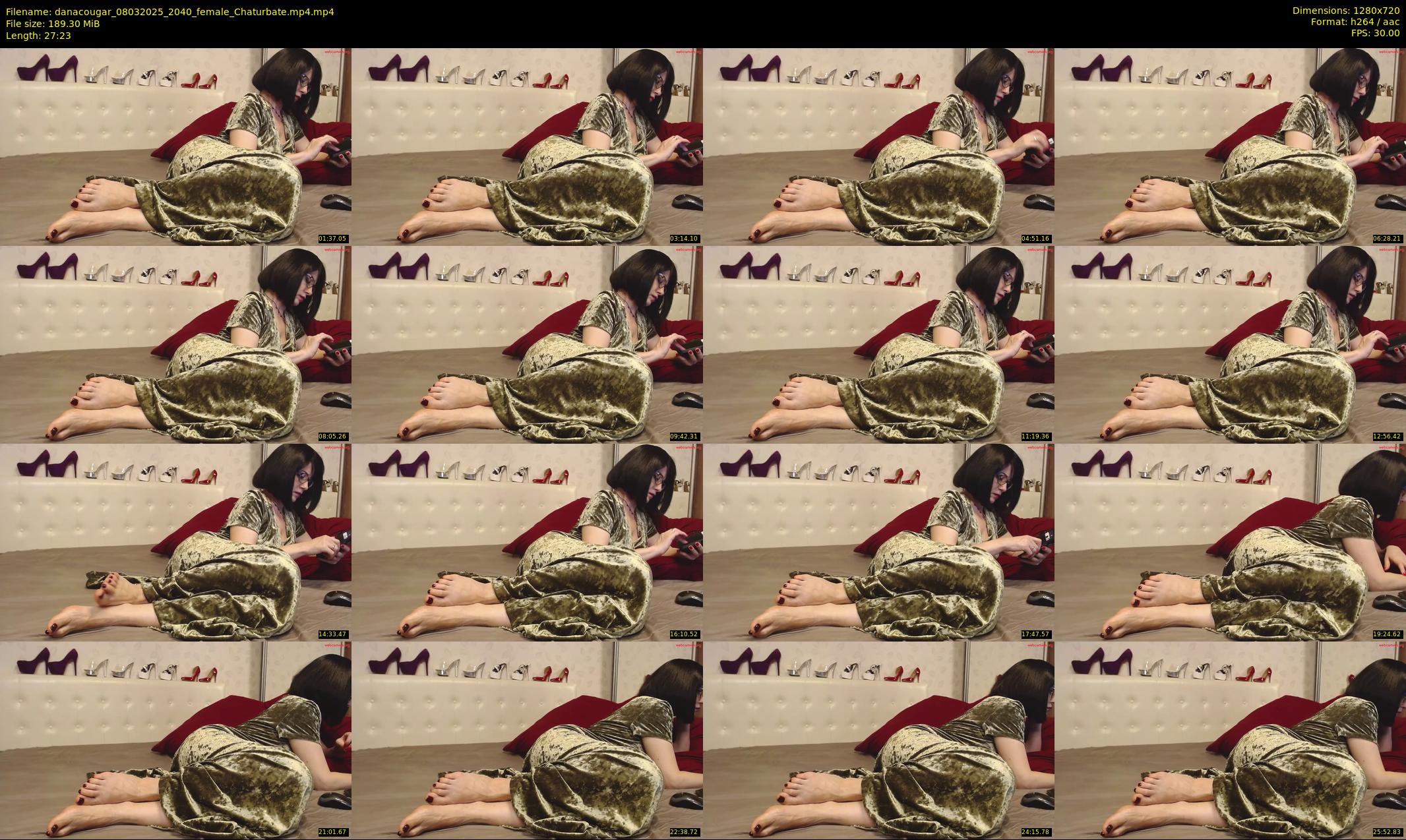 danacougar — 28 minute Chaturbate female cam show recording, 720p, Mar 8, 2025
