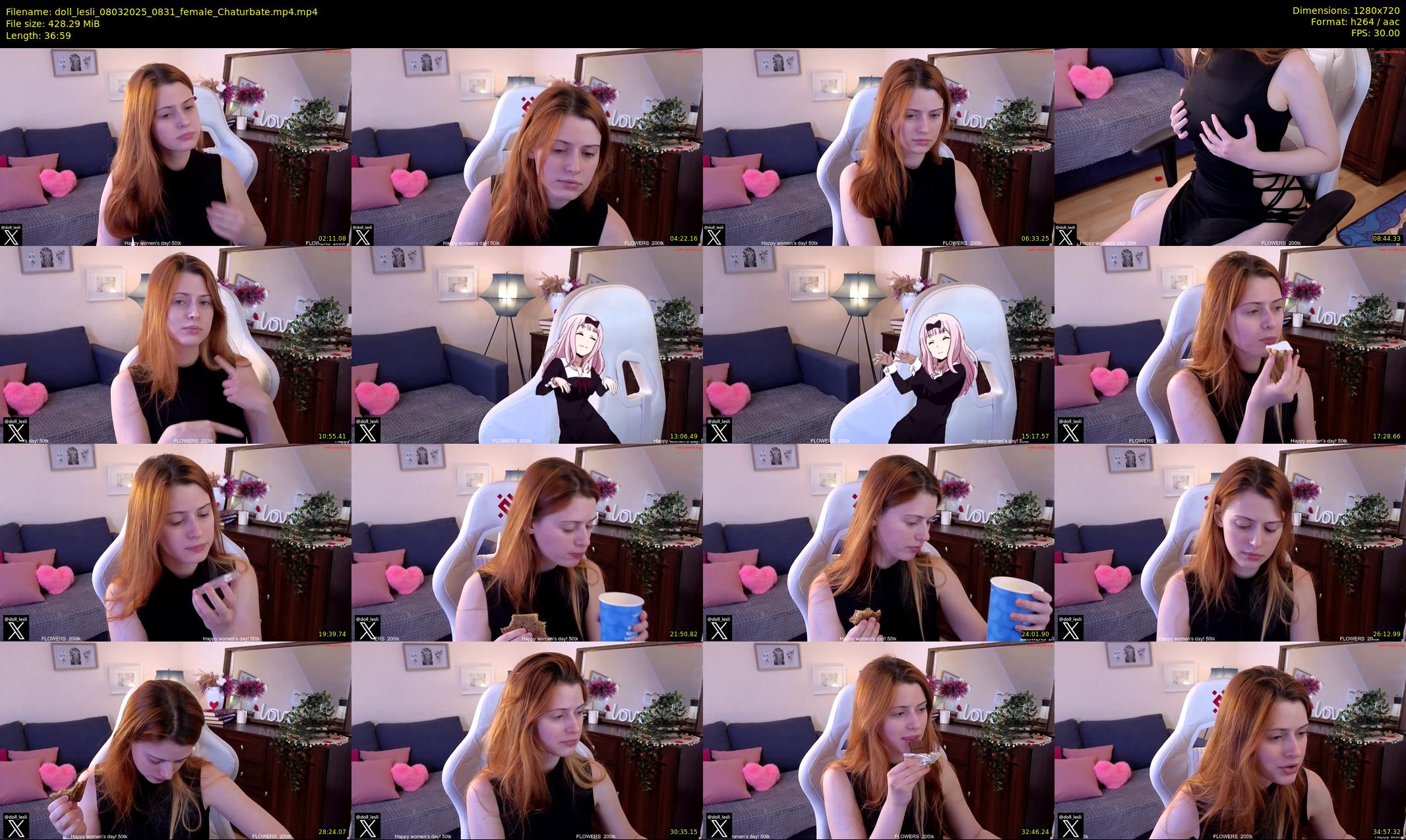 doll_lesli — 37 minute Chaturbate female cam show recording, 720p, Mar 8, 2025