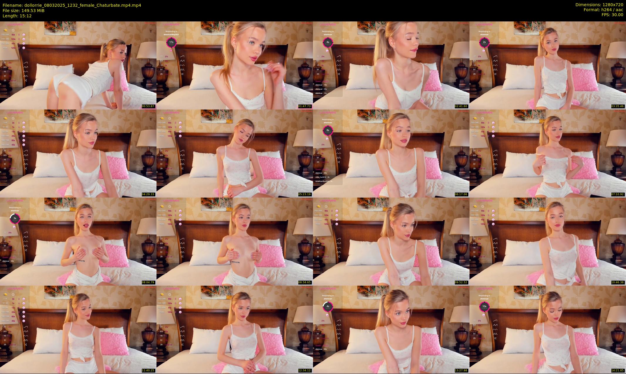 dollorrie — 16 minute Chaturbate couple cam show recording, 720p, Mar 8, 2025