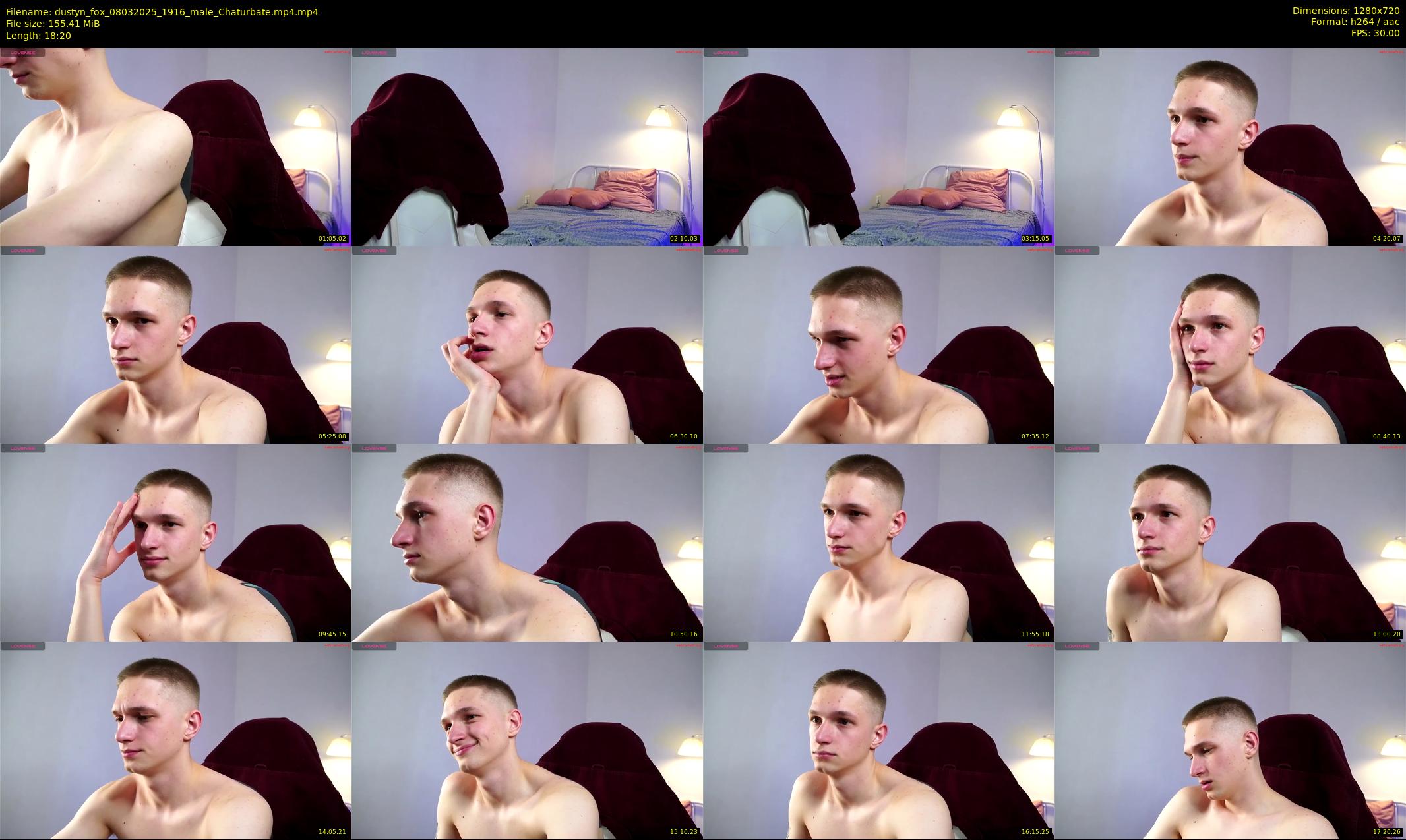 dustyn_fox — 19 minute Chaturbate male cam show recording, 720p, Mar 8, 2025