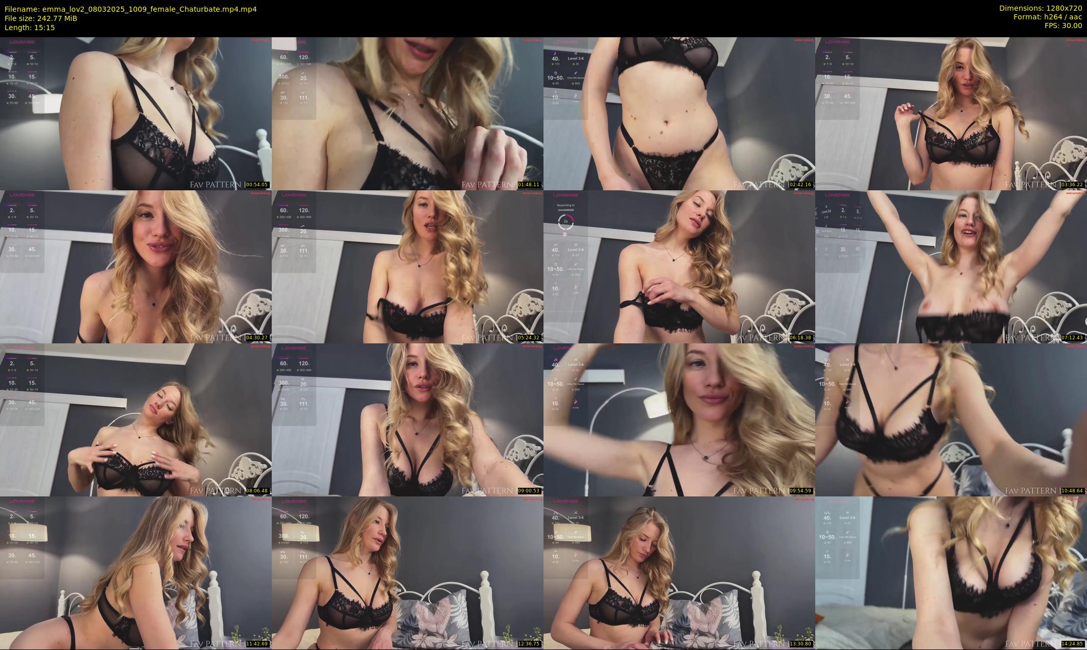 emma_lov2 — 16 minute Chaturbate female cam show recording, 720p, Mar 8, 2025