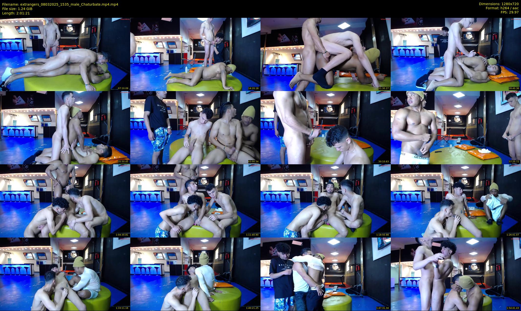 extrangers — 122 minute Chaturbate male cam show recording, 720p, Mar 8, 2025