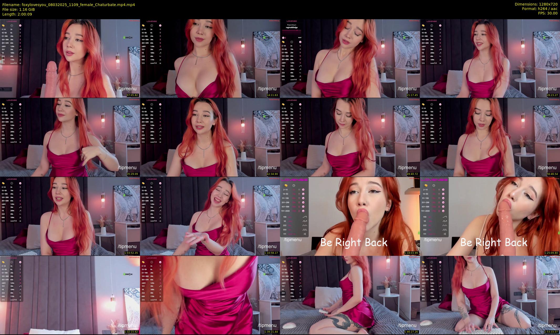 foxylovesyou — 121 minute Chaturbate female cam show recording, 720p, Mar 8, 2025