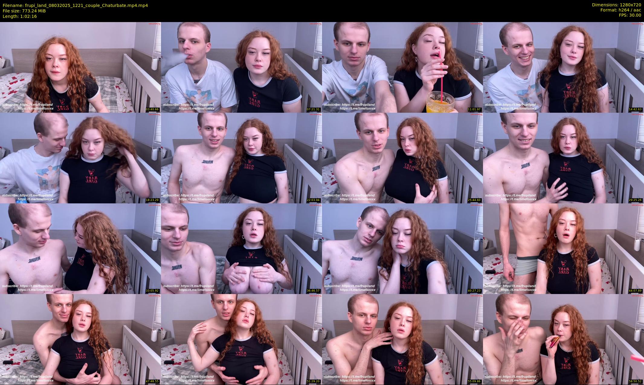 frupi_land — 63 minute Chaturbate couple cam show recording, 720p, Mar 8, 2025