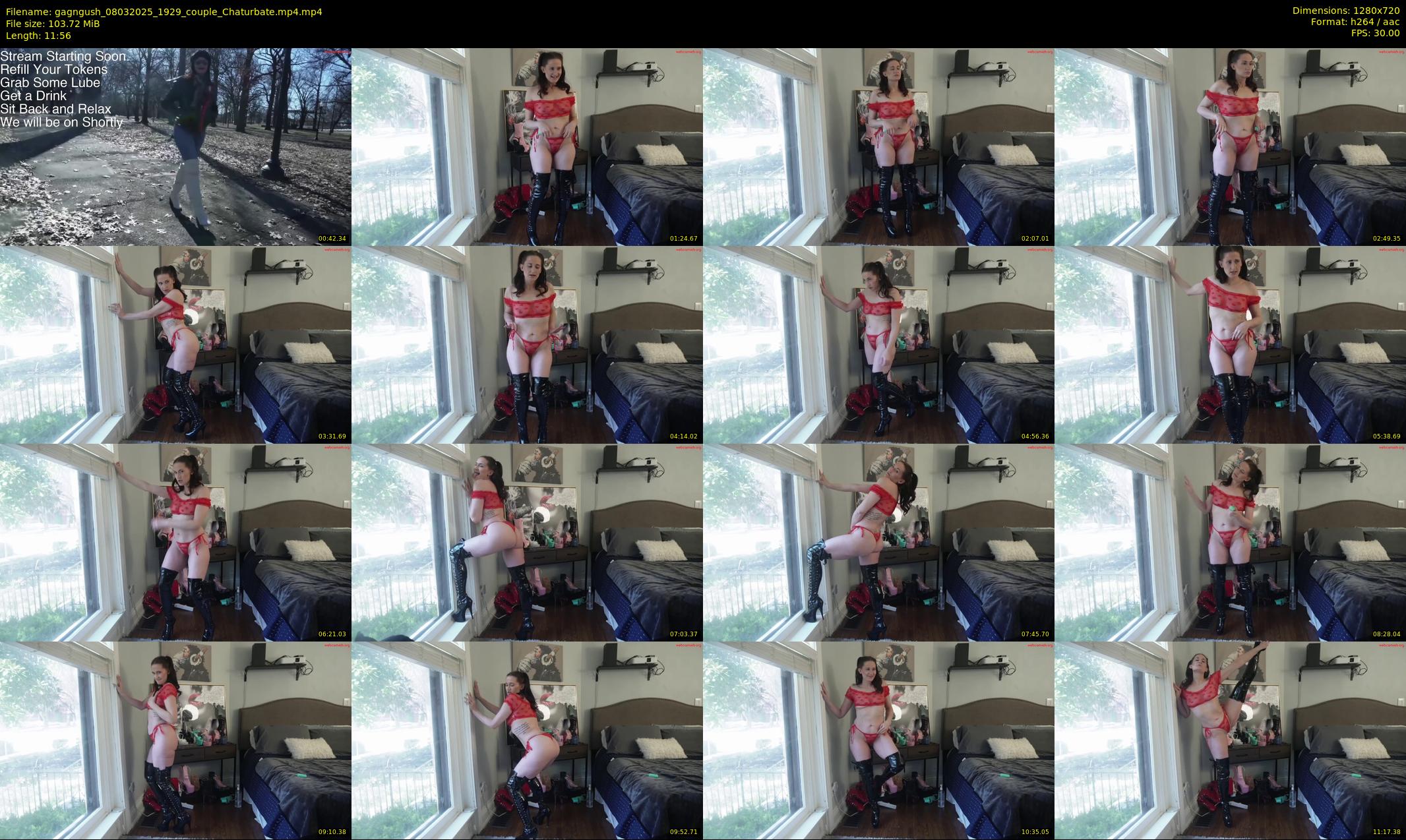 gagngush — 12 minute Chaturbate couple cam show recording, 720p, Mar 8, 2025