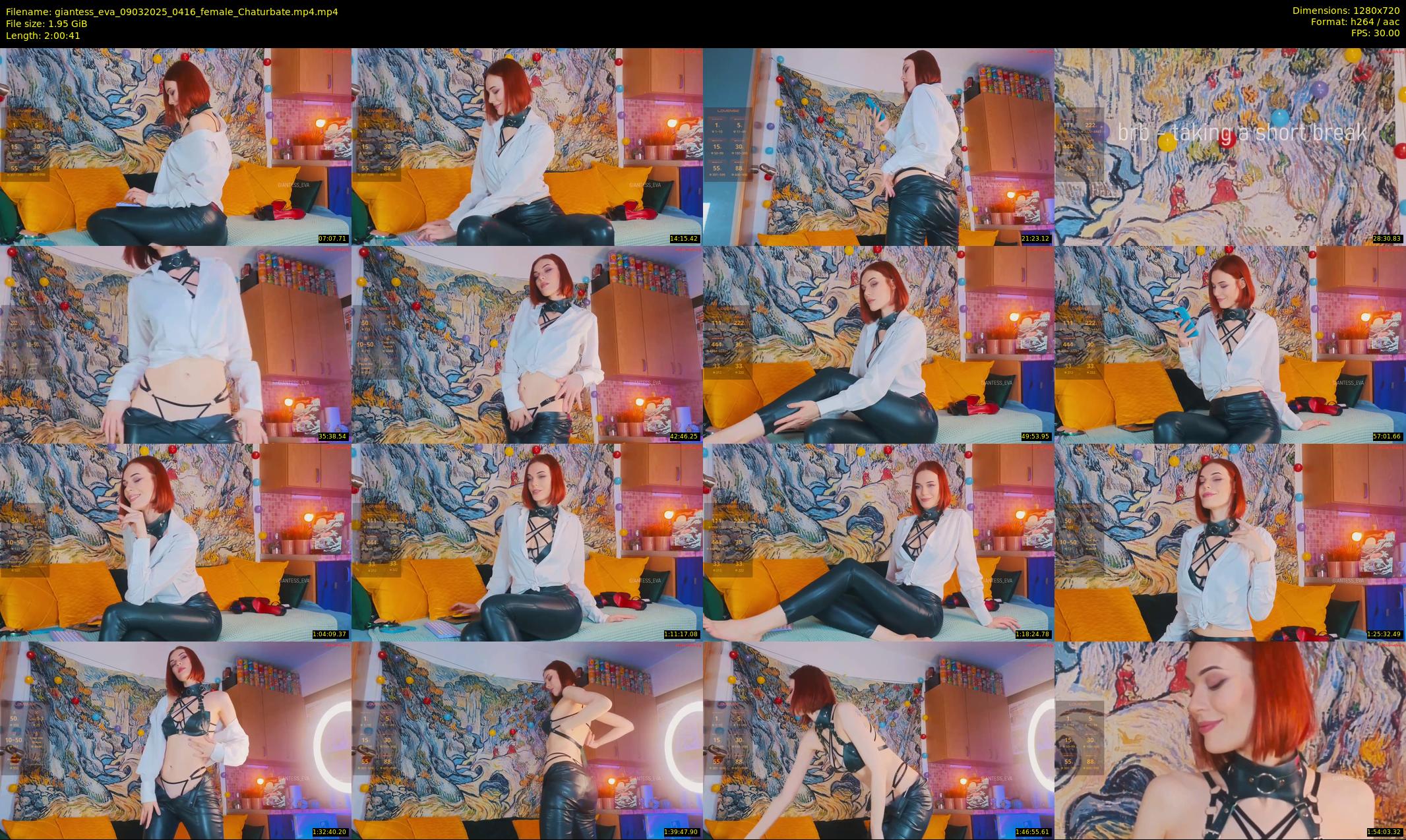 giantess_eva — 121 minute Chaturbate female cam show recording, 720p, Mar 9, 2025